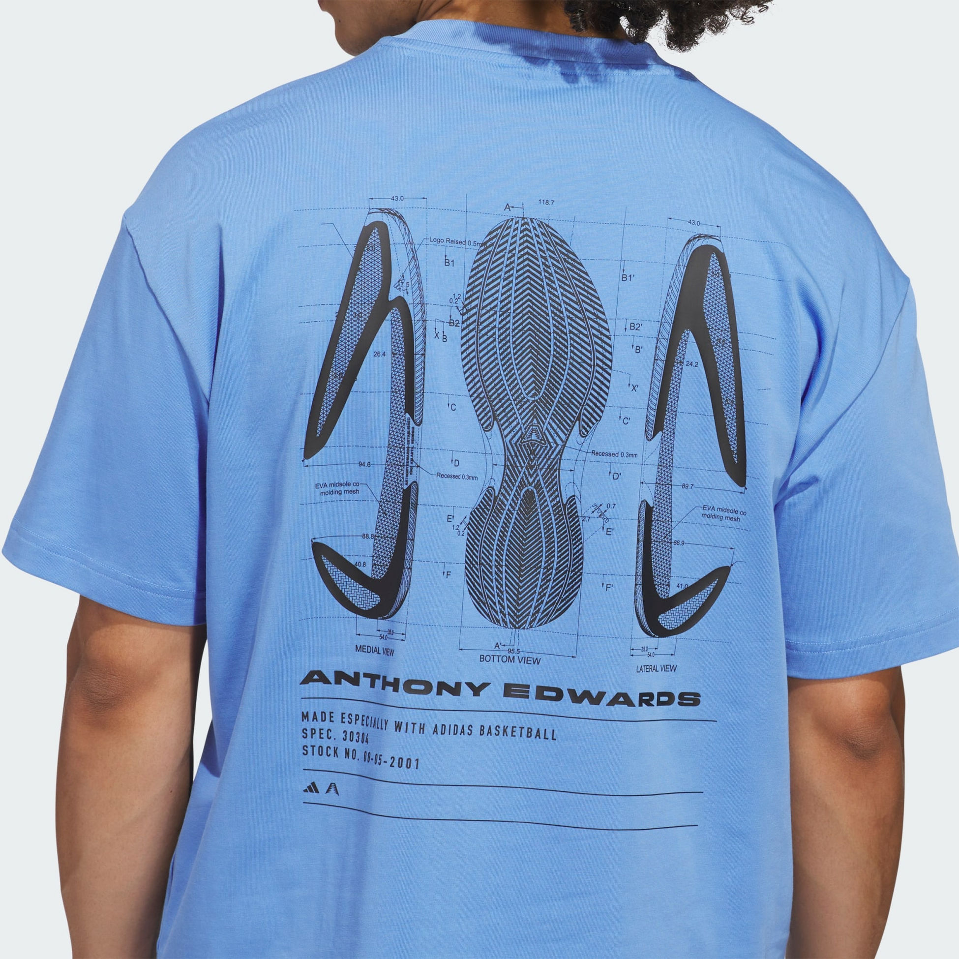 ADIDAS, Adidas Anthony Edwards Gfx Schematic T-shirt