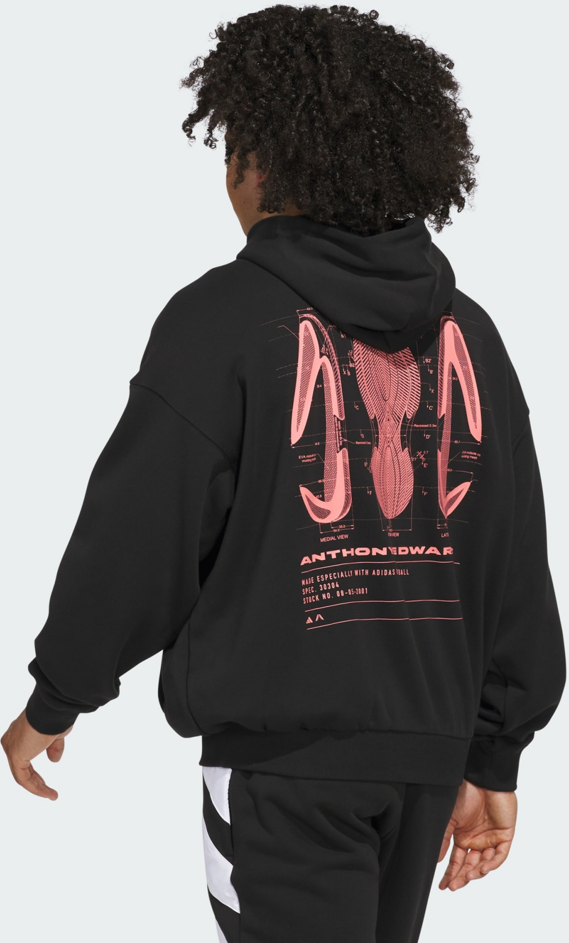 ADIDAS, Adidas Anthony Edwards Schematic Hoodie