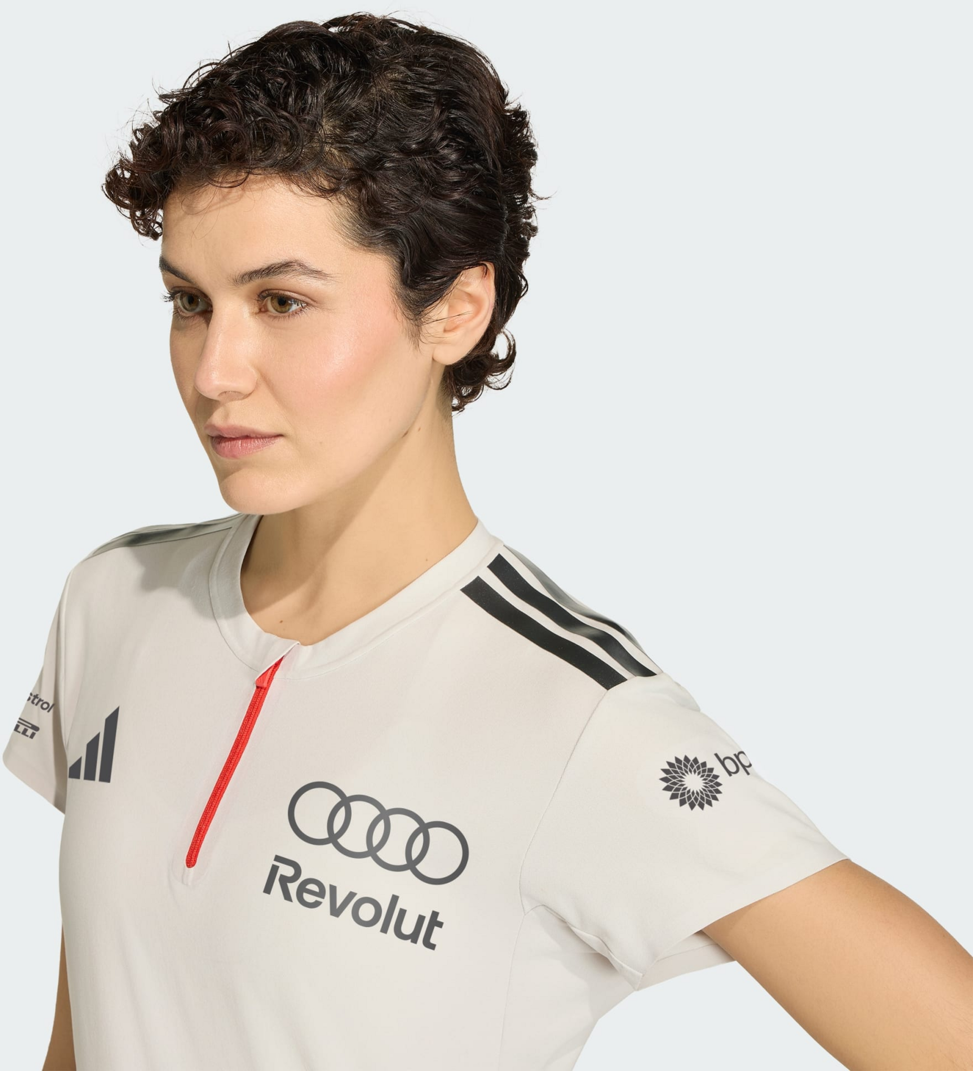 ADIDAS, Adidas Audi Revolut F1 Team Ingenj&ouml;rer Och Marknadsf&ouml;ring Kort&auml;rmad Pik&eacute;troja