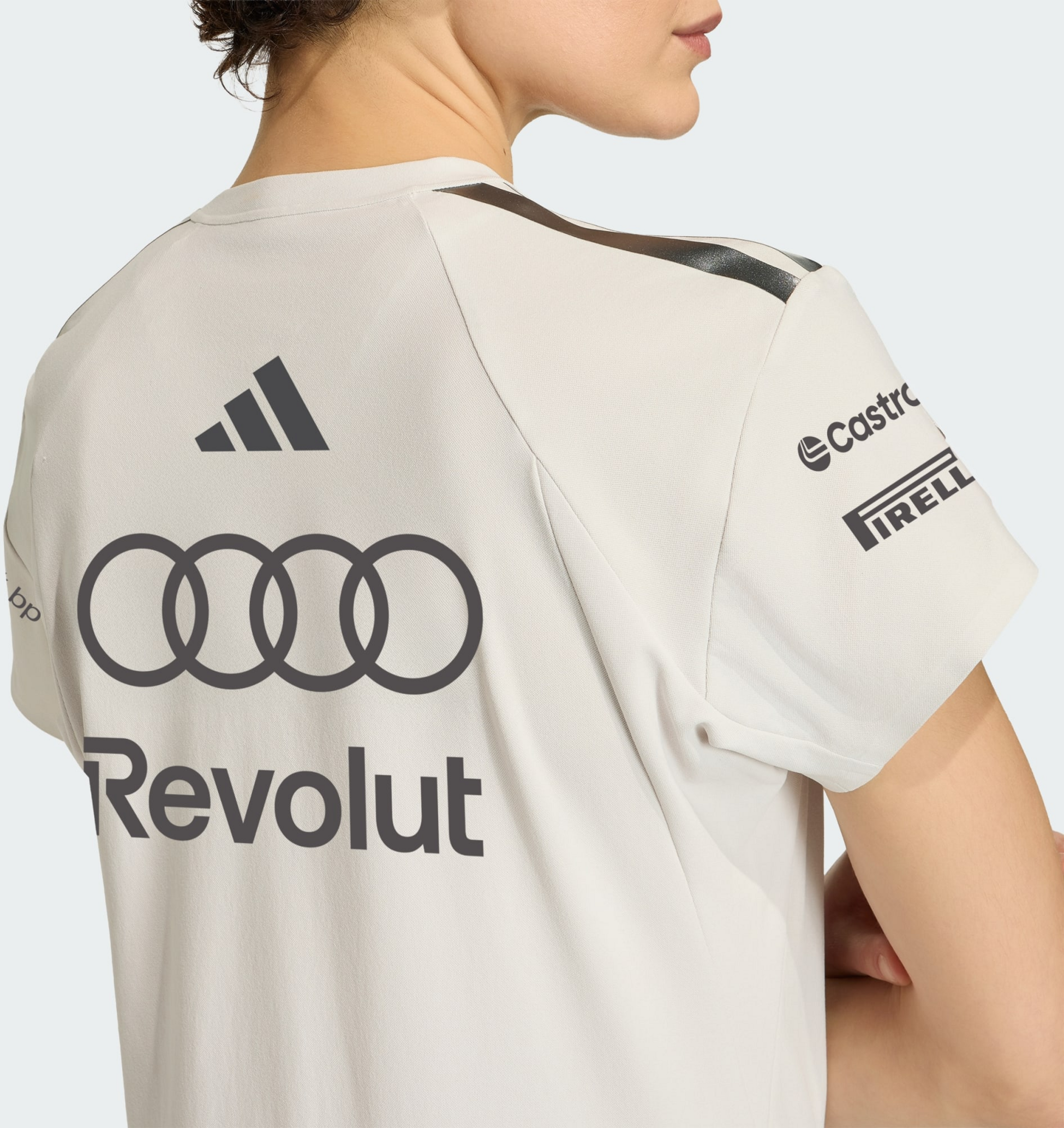 ADIDAS, Adidas Audi Revolut F1 Team Ingenj&ouml;rer Och Marknadsf&ouml;ring Kort&auml;rmad Pik&eacute;troja