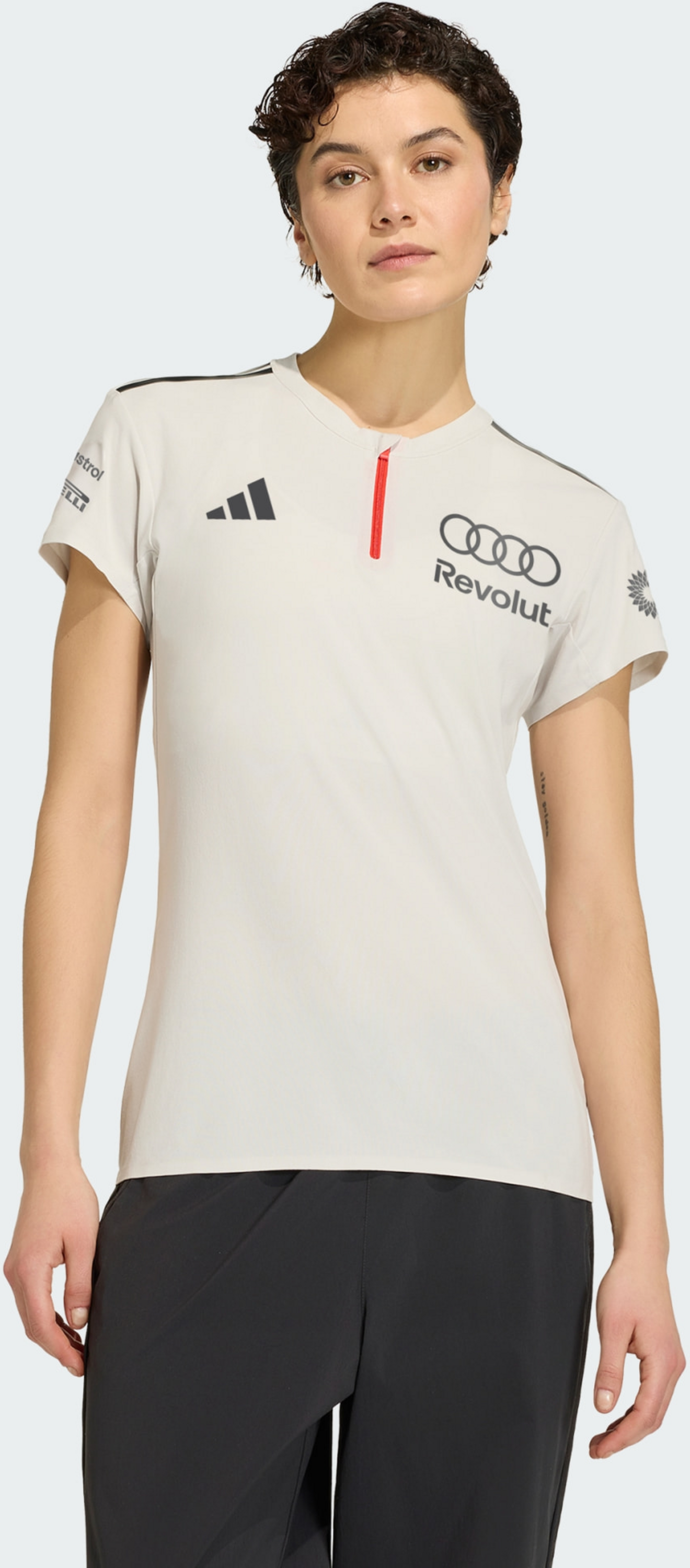 ADIDAS, Adidas Audi Revolut F1 Team Ingenj&ouml;rer Och Marknadsf&ouml;ring Kort&auml;rmad Pik&eacute;troja