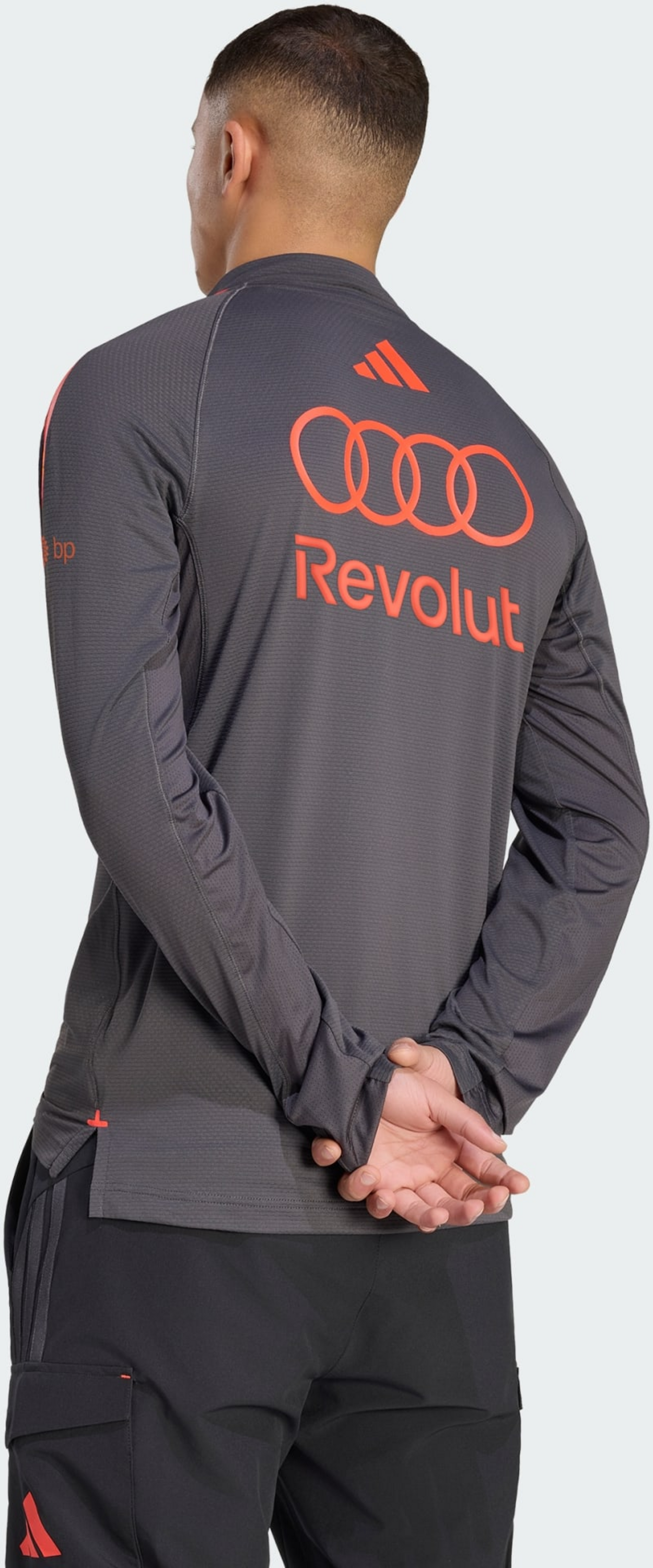 ADIDAS, Adidas Audi Revolut F1 Team Mechanics Jacka Med Kvartsl&aring;ng Dragkedja