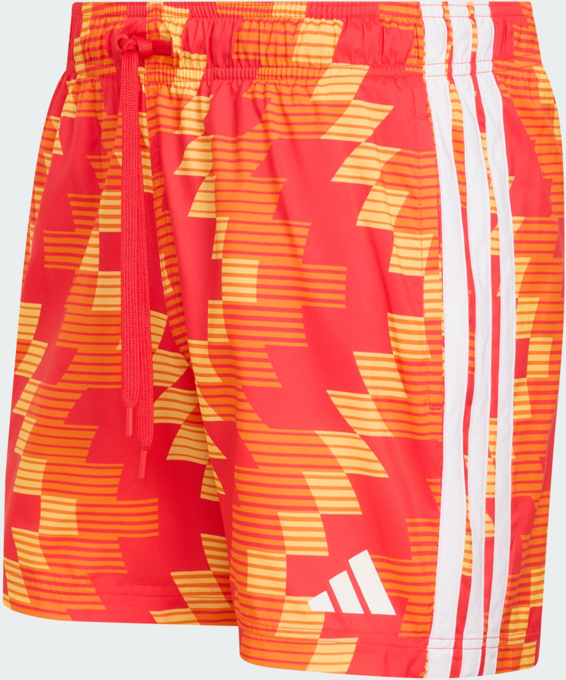 ADIDAS, Adidas Badshorts Med Fotbollsinspirerad Grafik 12,5 Cm