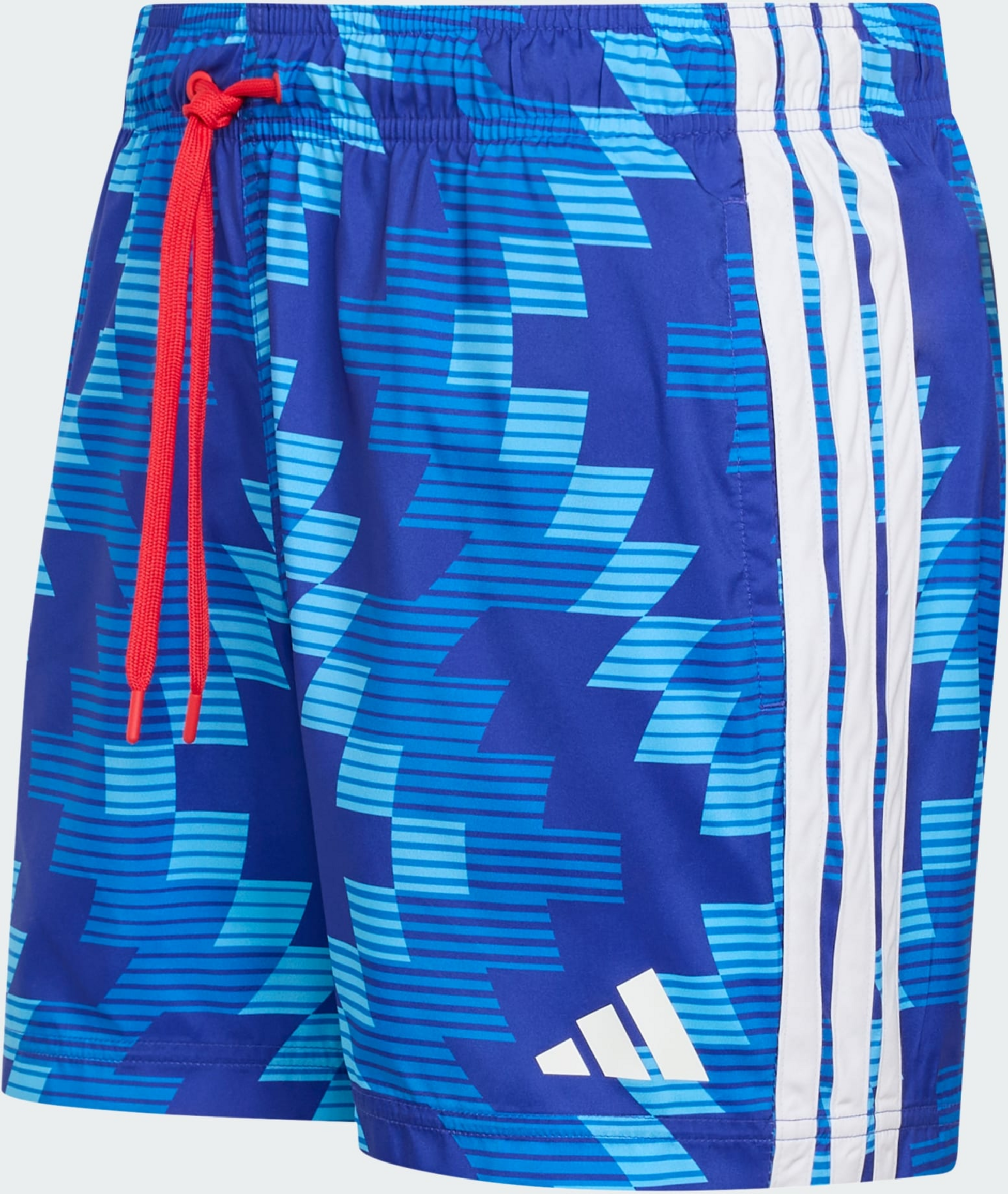 ADIDAS, Adidas Badshorts Med Fotbollsinspirerad Grafik 12,5 Cm