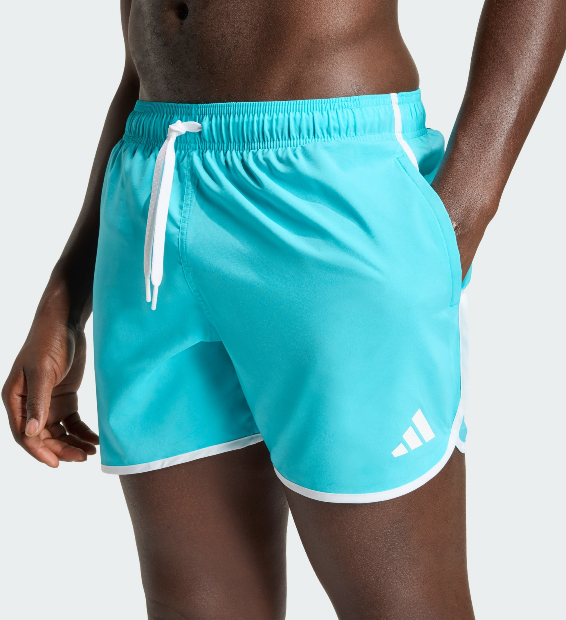 ADIDAS, Adidas Badshorts Med Vattenreaktiv Grafik I 5 Tum