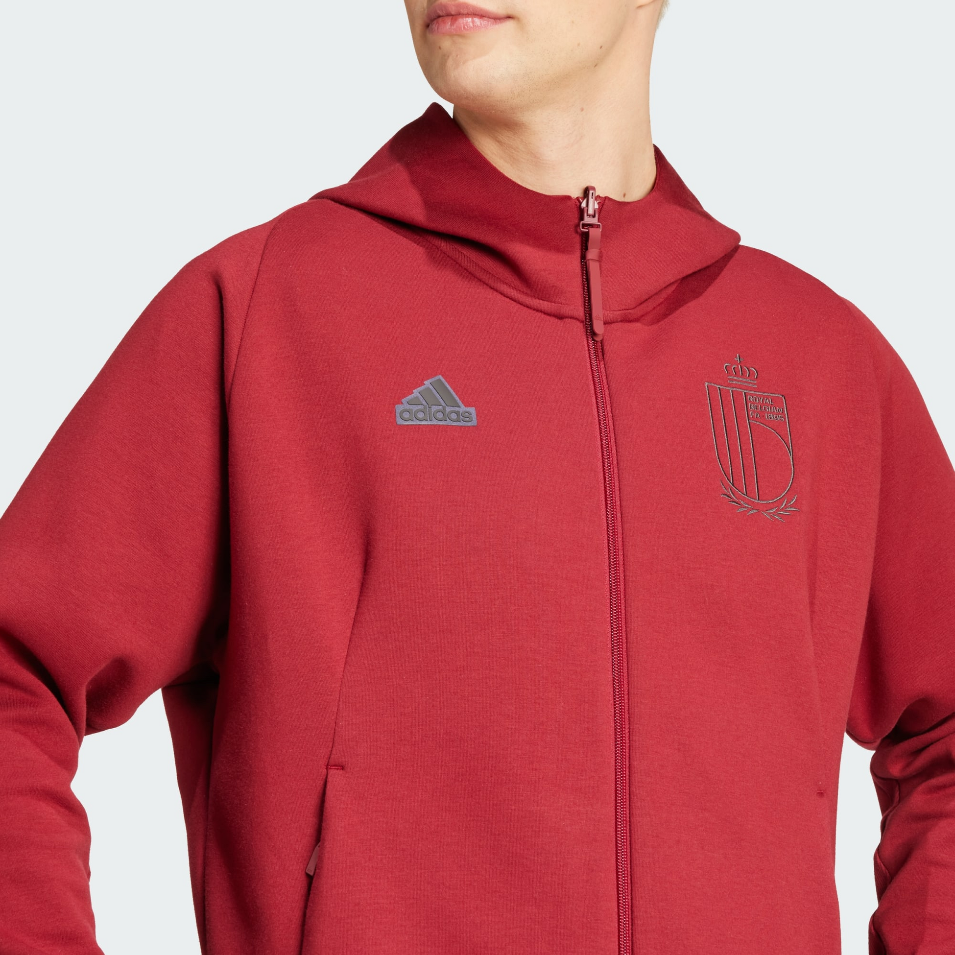 ADIDAS, Adidas Belgium Travel Full-zip Hoodie