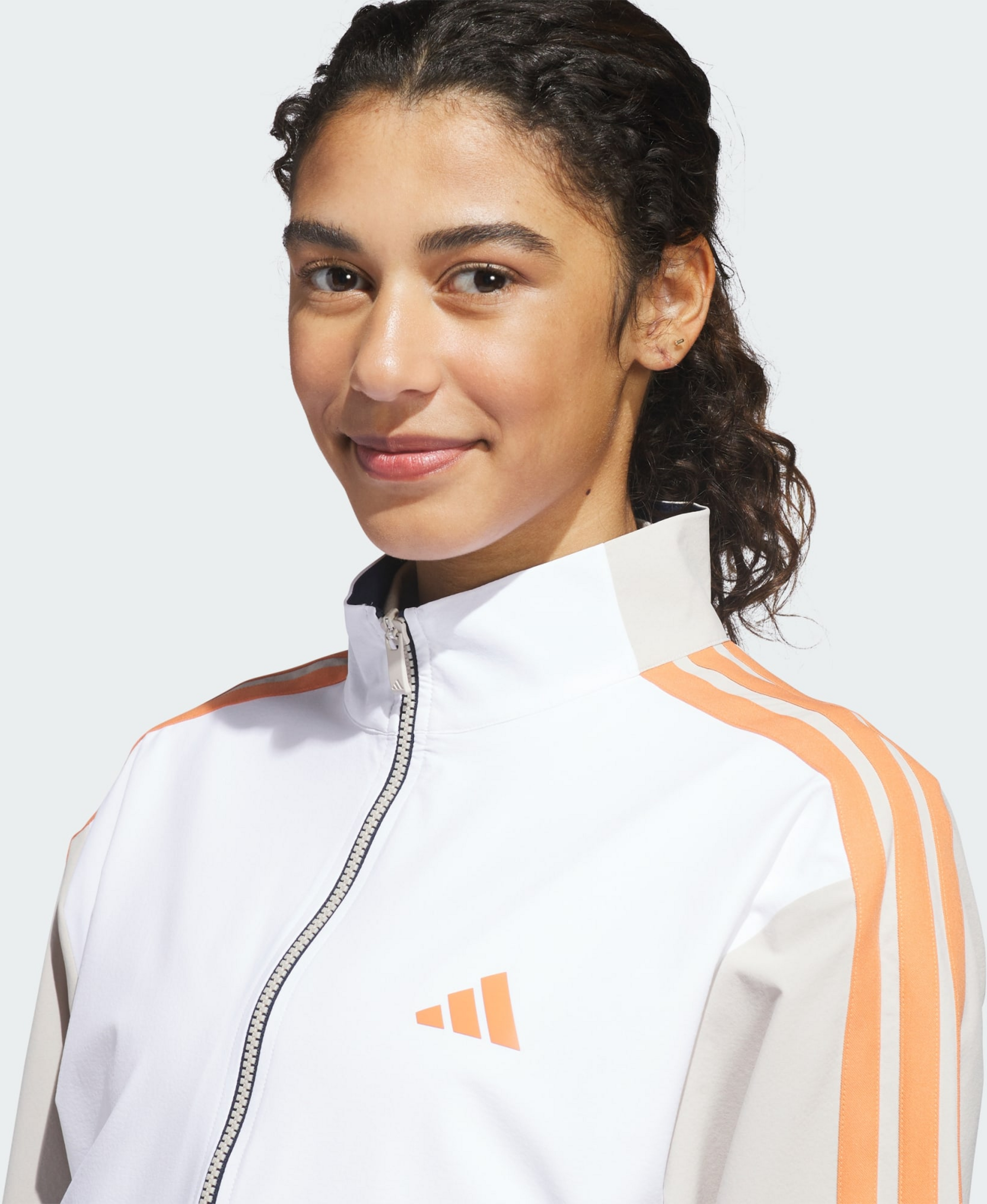 ADIDAS, Adidas Beyond Color Block Twistweave Jacka Med Hel Dragkedja