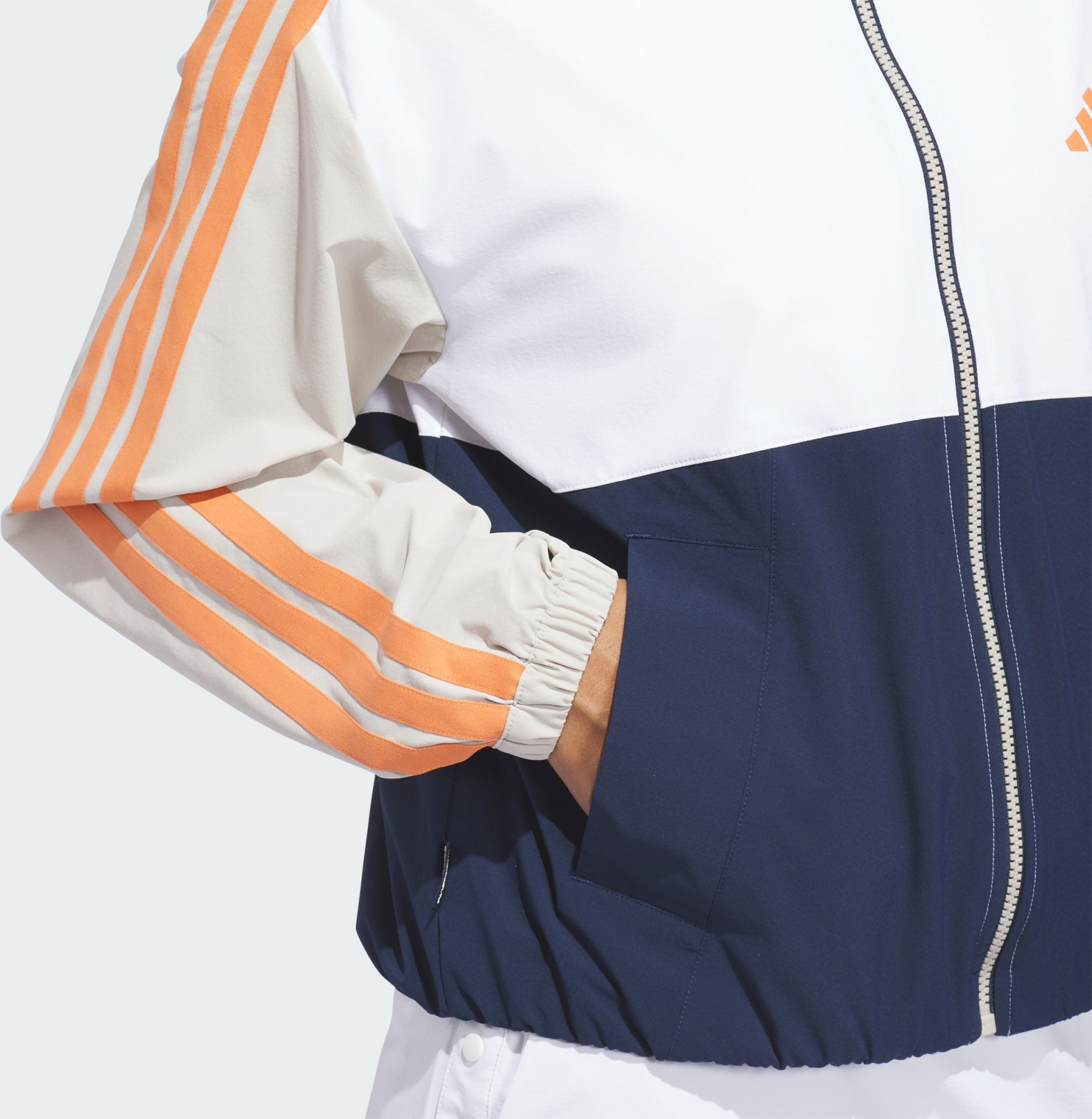 ADIDAS, Adidas Beyond The Course Colorblock Twistweave Full-zip Jacka