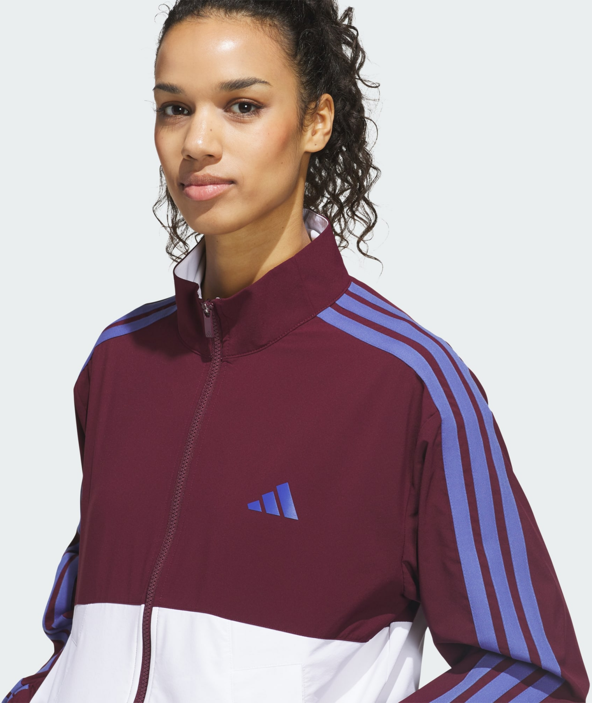 ADIDAS, Adidas Beyond The Course Colorblock Twistweave Full-zip Jacka