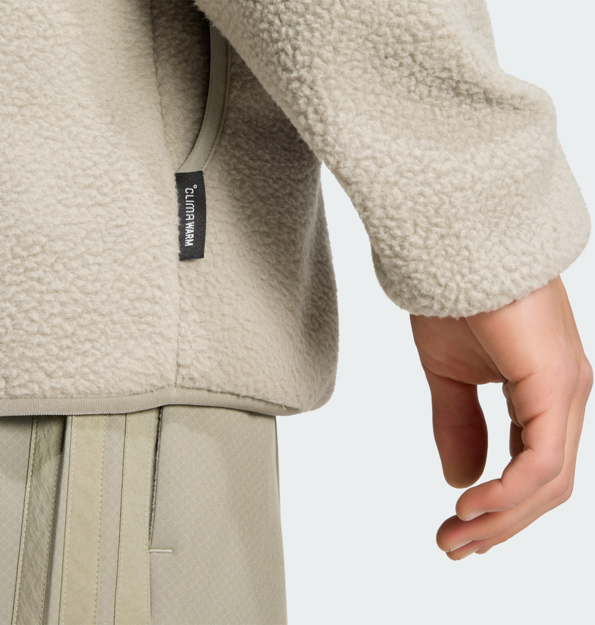 ADIDAS, Adidas City Tech 3-stripes H&ouml;gflossad Fleece Med Hel Dragkedja