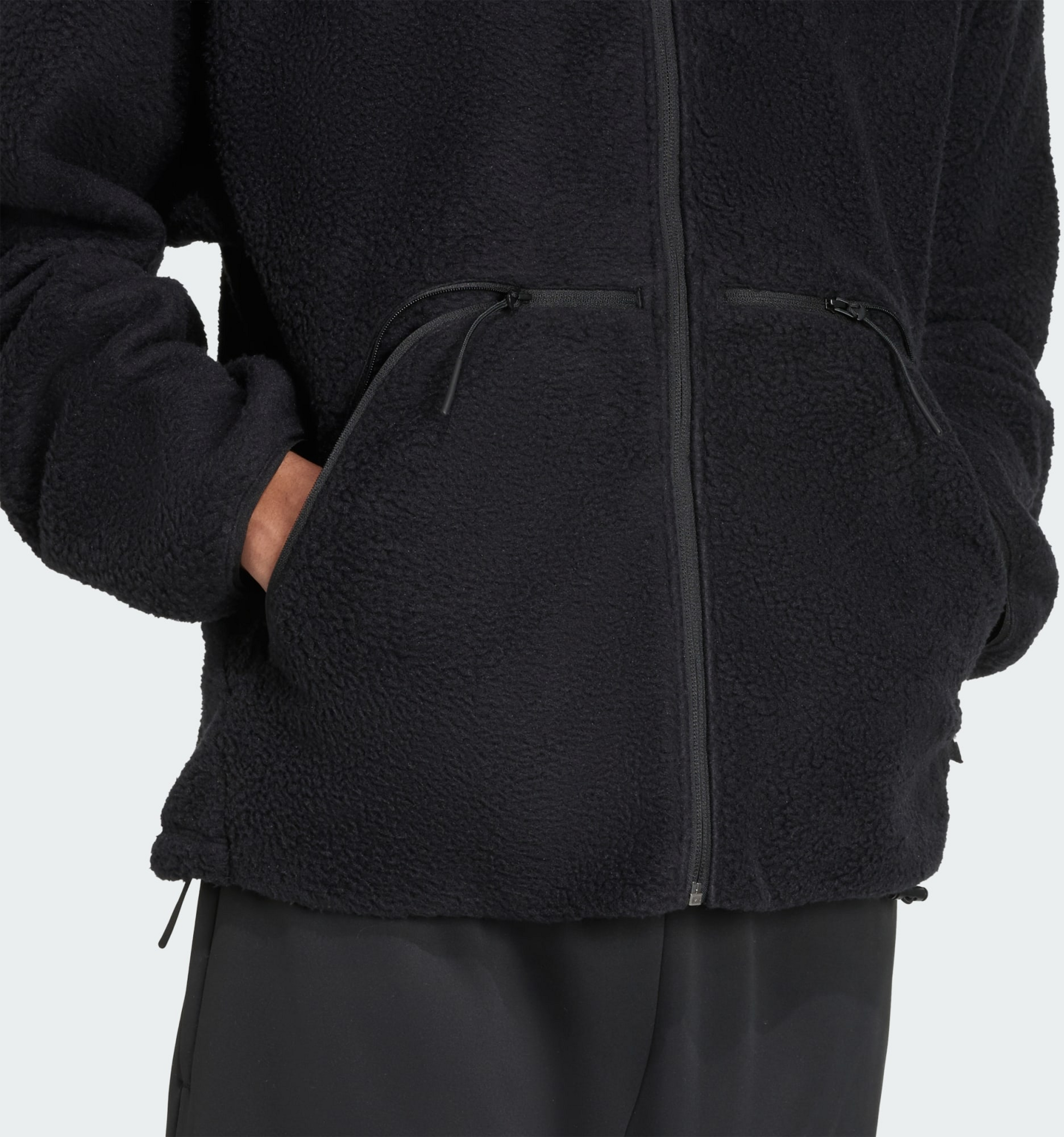 ADIDAS, Adidas City Tech Tjock Jacka I Fleece Med Hel Dragkedja