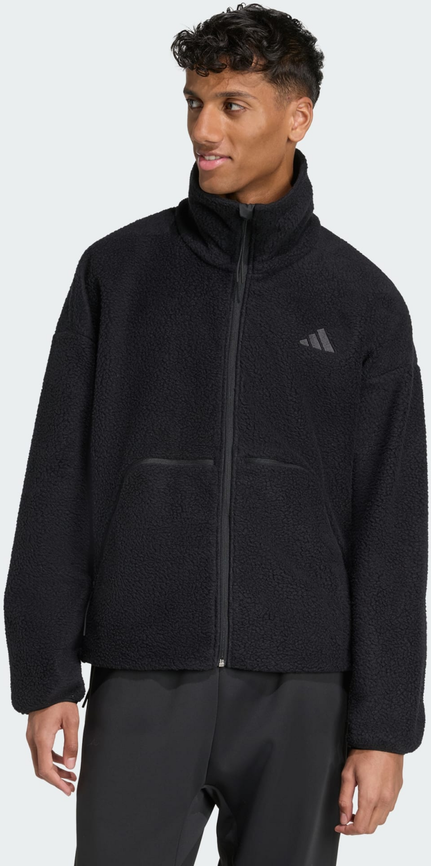 ADIDAS, Adidas City Tech Tjock Jacka I Fleece Med Hel Dragkedja
