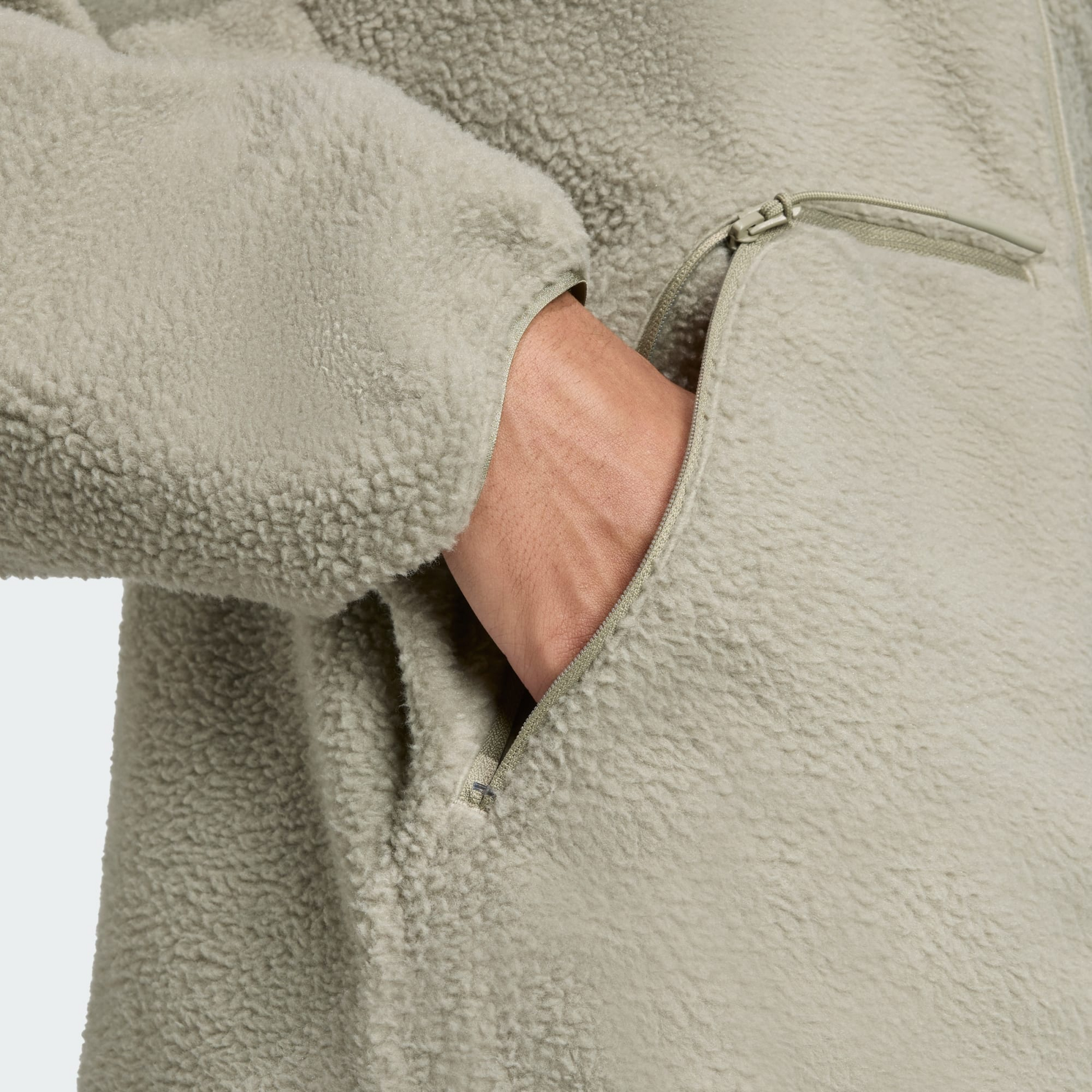 ADIDAS, Adidas City Tech Tjock Jacka I Fleece Med Hel Dragkedja