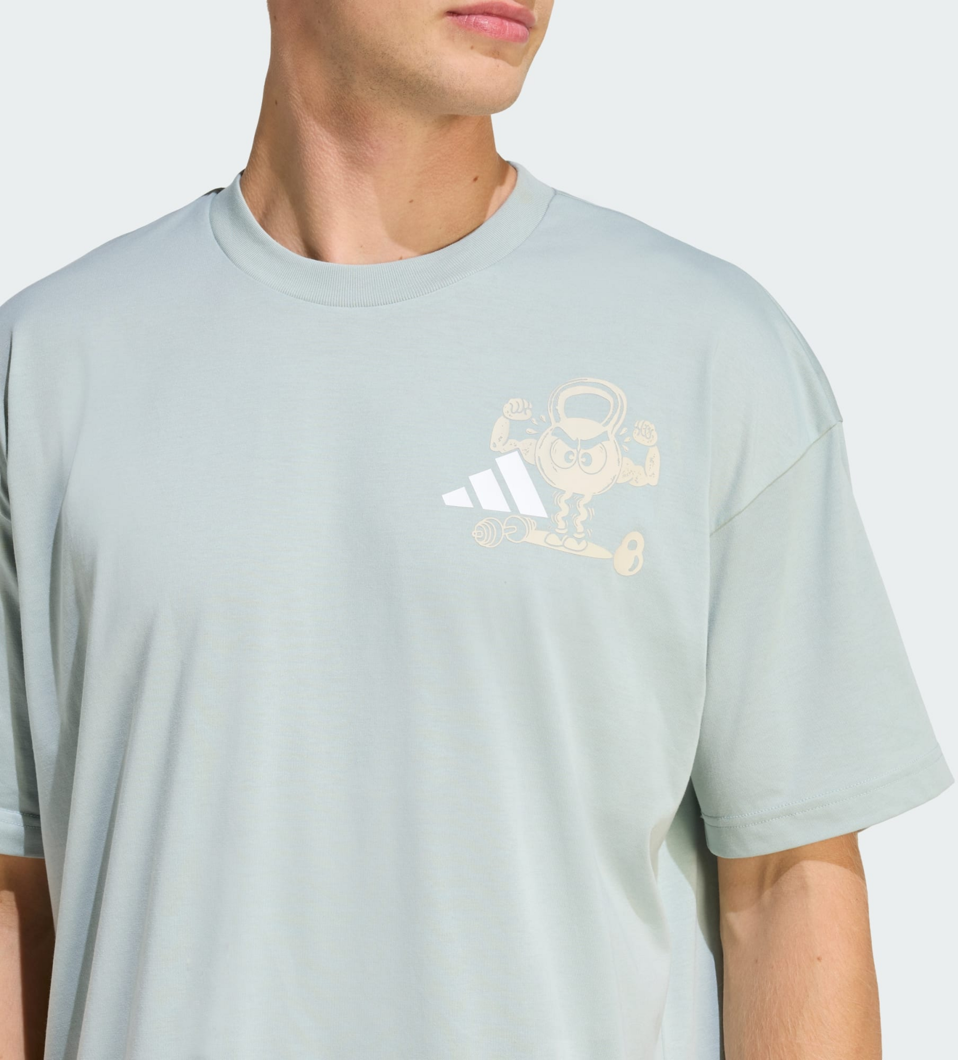 ADIDAS, Adidas Climacool Fun Training T-shirt Med Grafisk Design