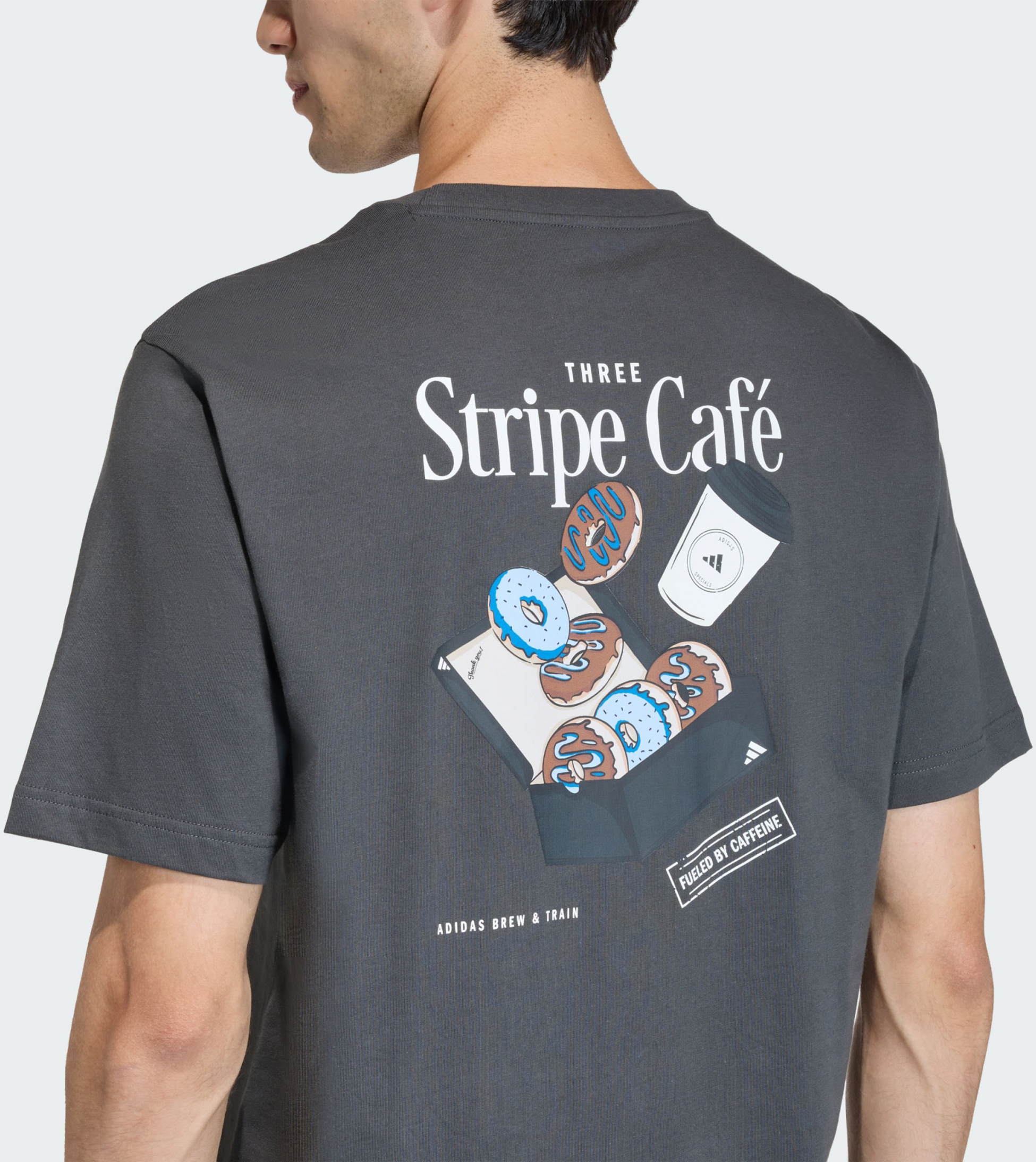 ADIDAS, Adidas Coffee Cafe Donut Box Graphic T-shirt