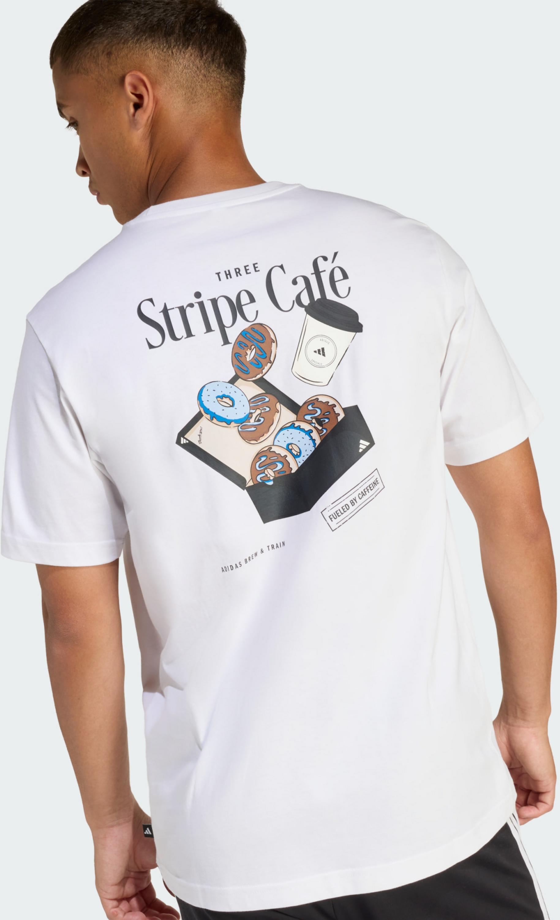 ADIDAS, Adidas Coffee Cafe Donut Box Graphic T-shirt