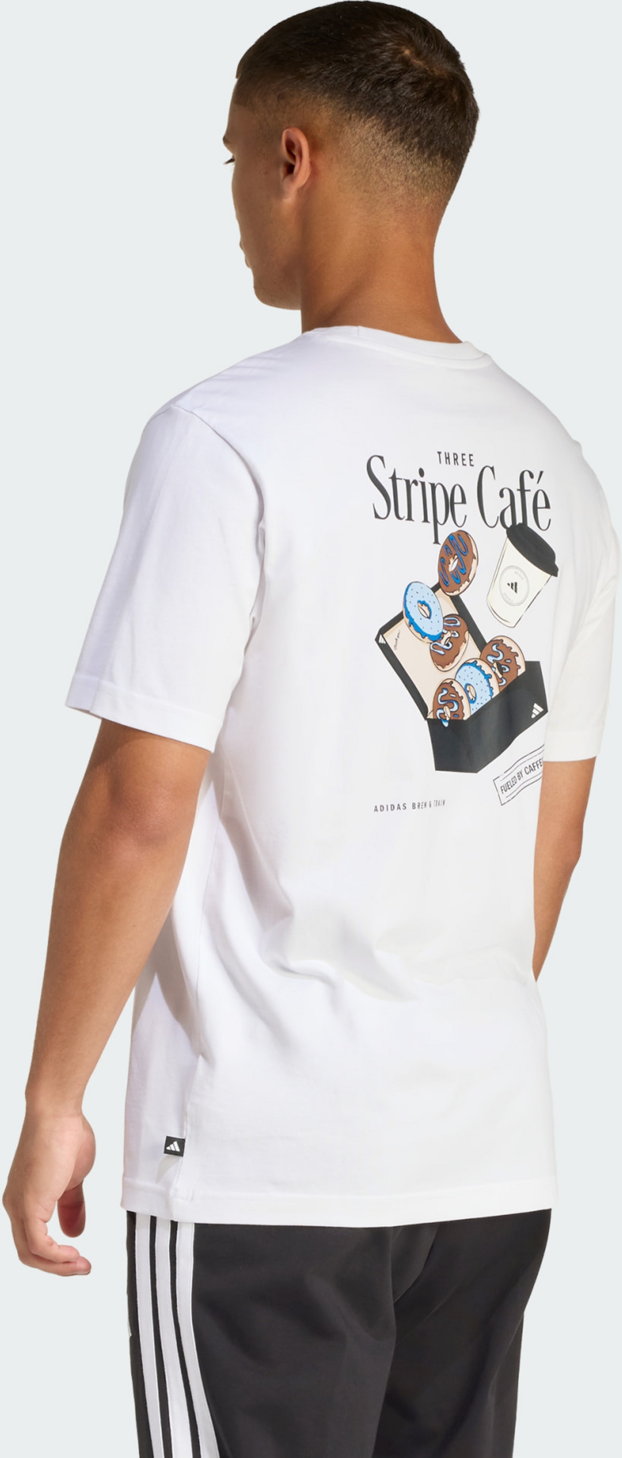 ADIDAS, Adidas Coffee Cafe Donut Box Graphic T-shirt