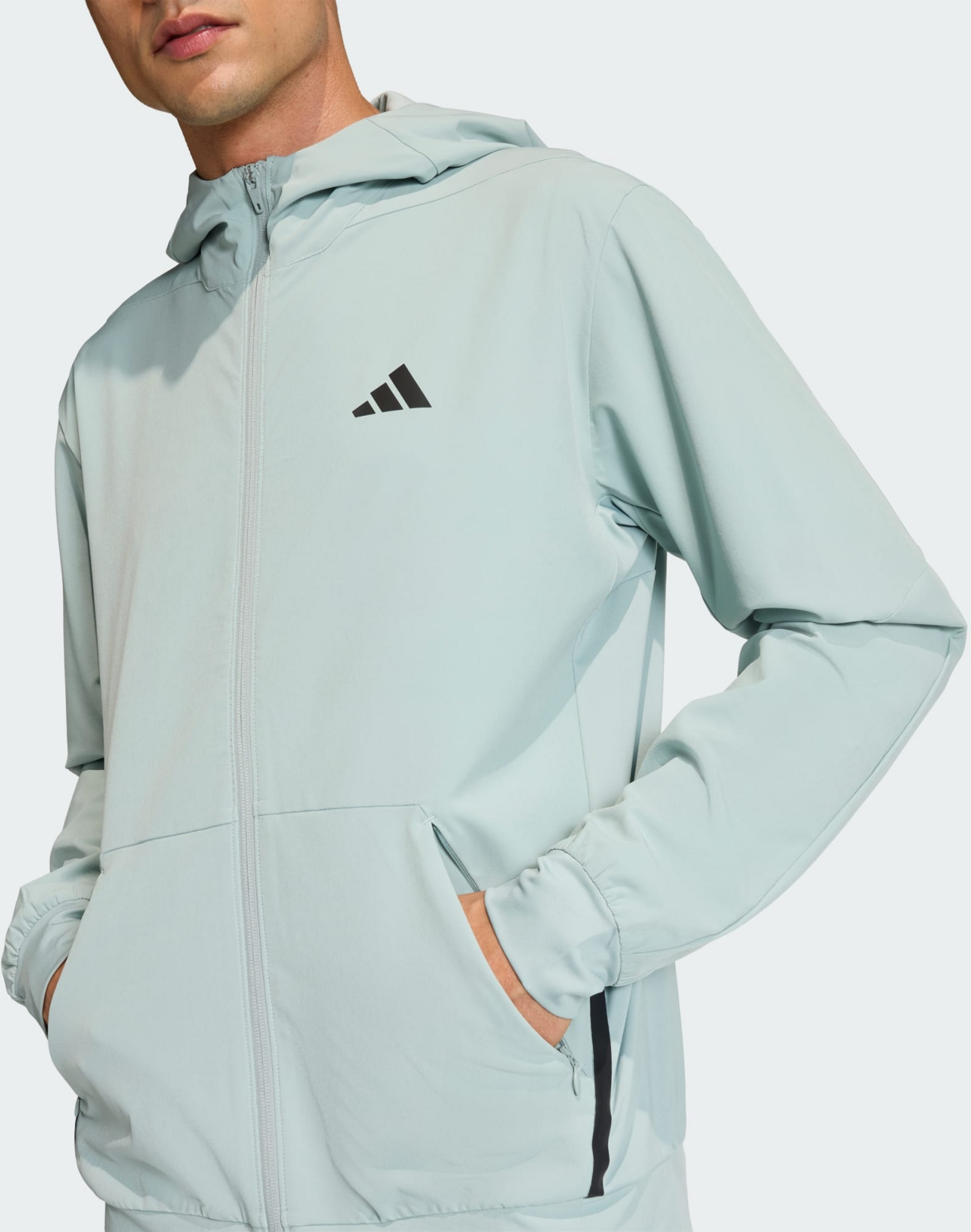 ADIDAS, Adidas D4t Workout Huvtröja Med Hel Dragkedja