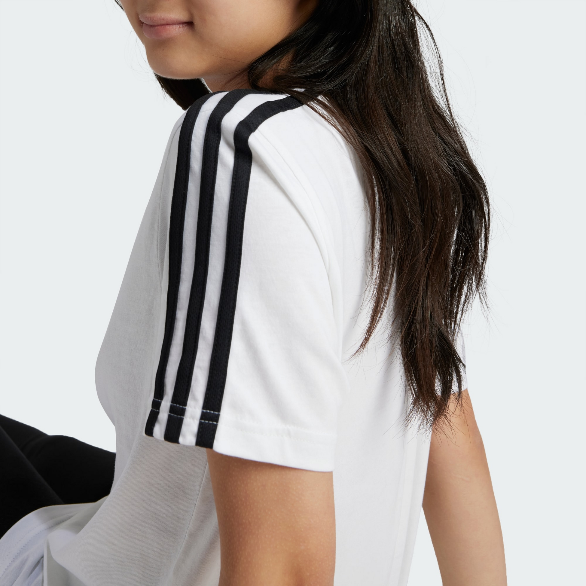 ADIDAS, Adidas Essentials 3-stripes Cotton Loose Fit Boyfriend Tee