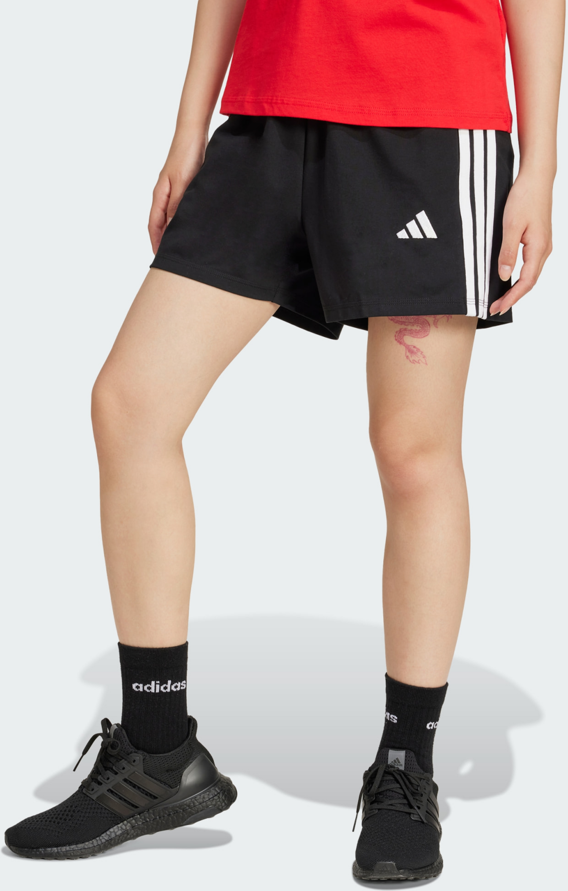 ADIDAS, Adidas Essentials 3-stripes Cotton Shorts
