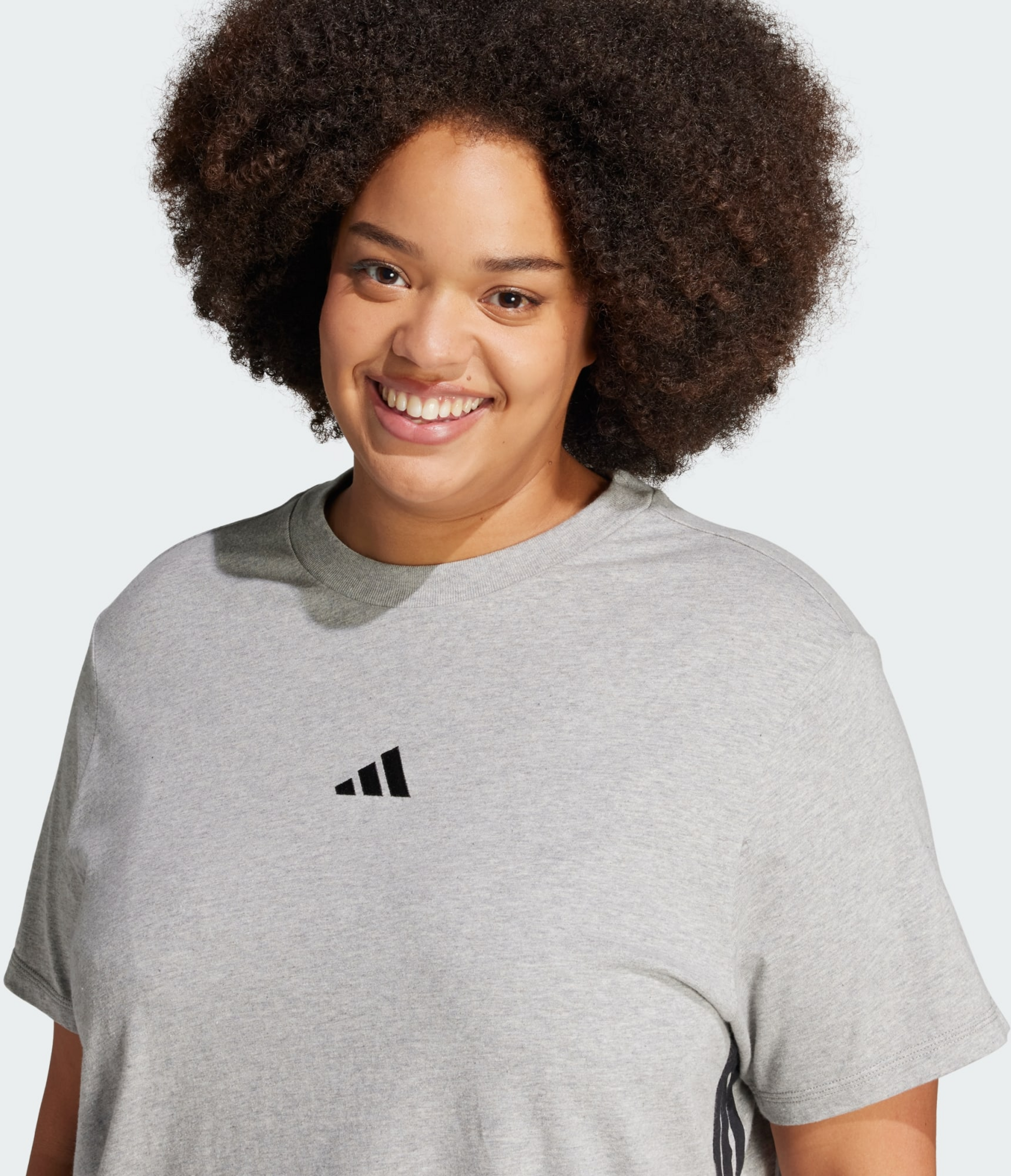 ADIDAS, Adidas Essentials 3-stripes Cotton T-shirt (plus Size)