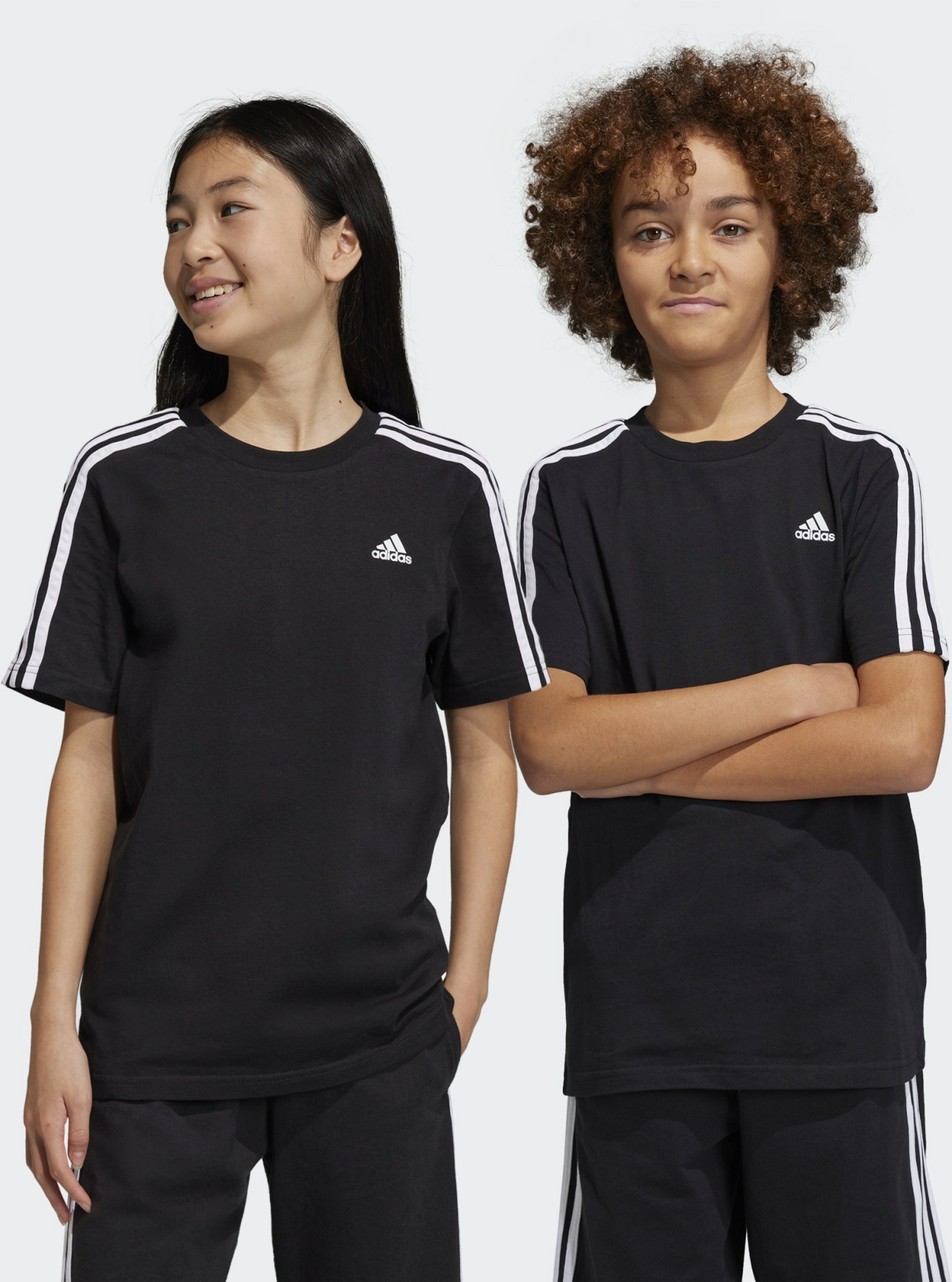 ADIDAS, Adidas Essentials 3-stripes Cotton Tee