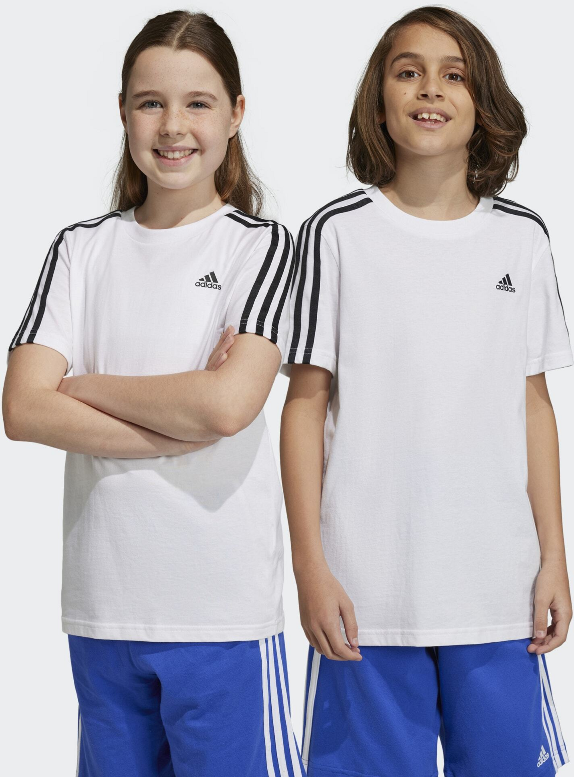 ADIDAS, Adidas Essentials 3-stripes Cotton Tee