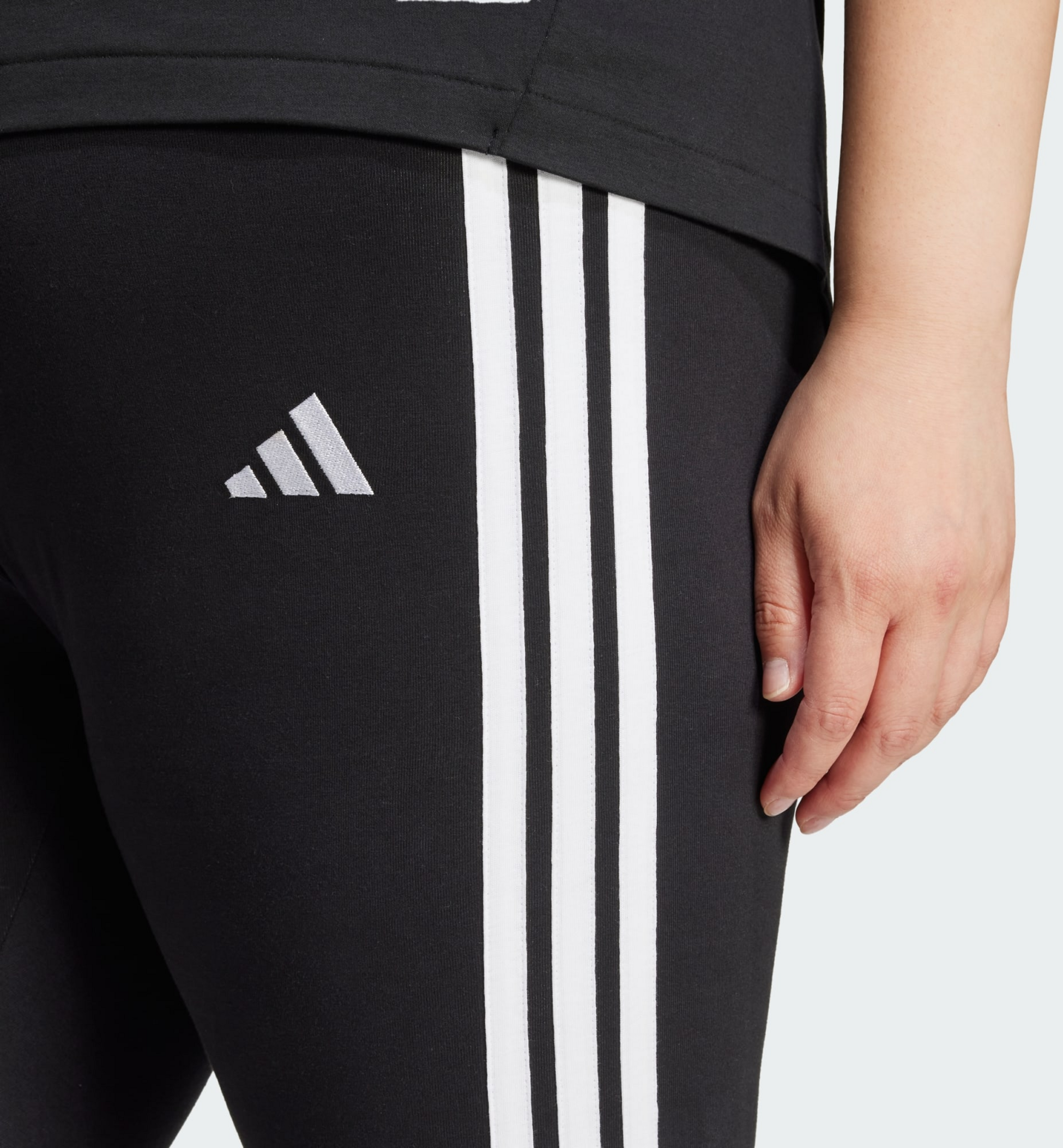 ADIDAS, Adidas Essentials 3-stripes Cotton Tights (plus Size)