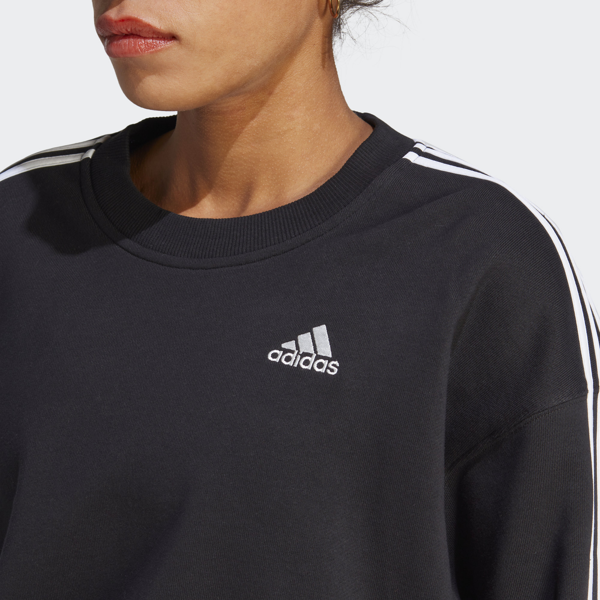 ADIDAS, Adidas Essentials 3-stripes Crop Sweatshirt