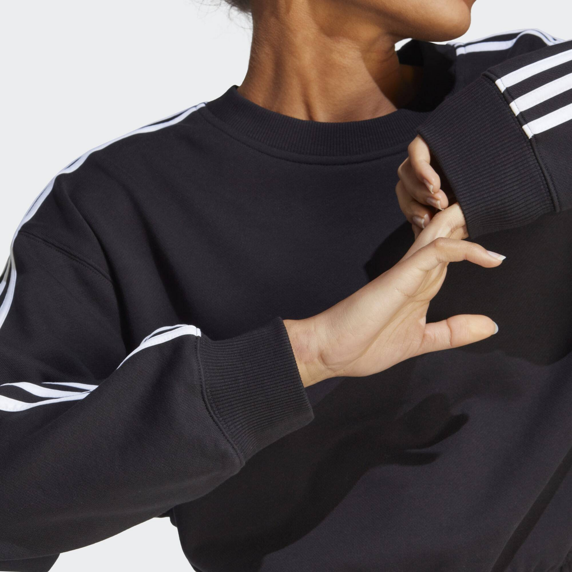 ADIDAS, Adidas Essentials 3-stripes Crop Sweatshirt