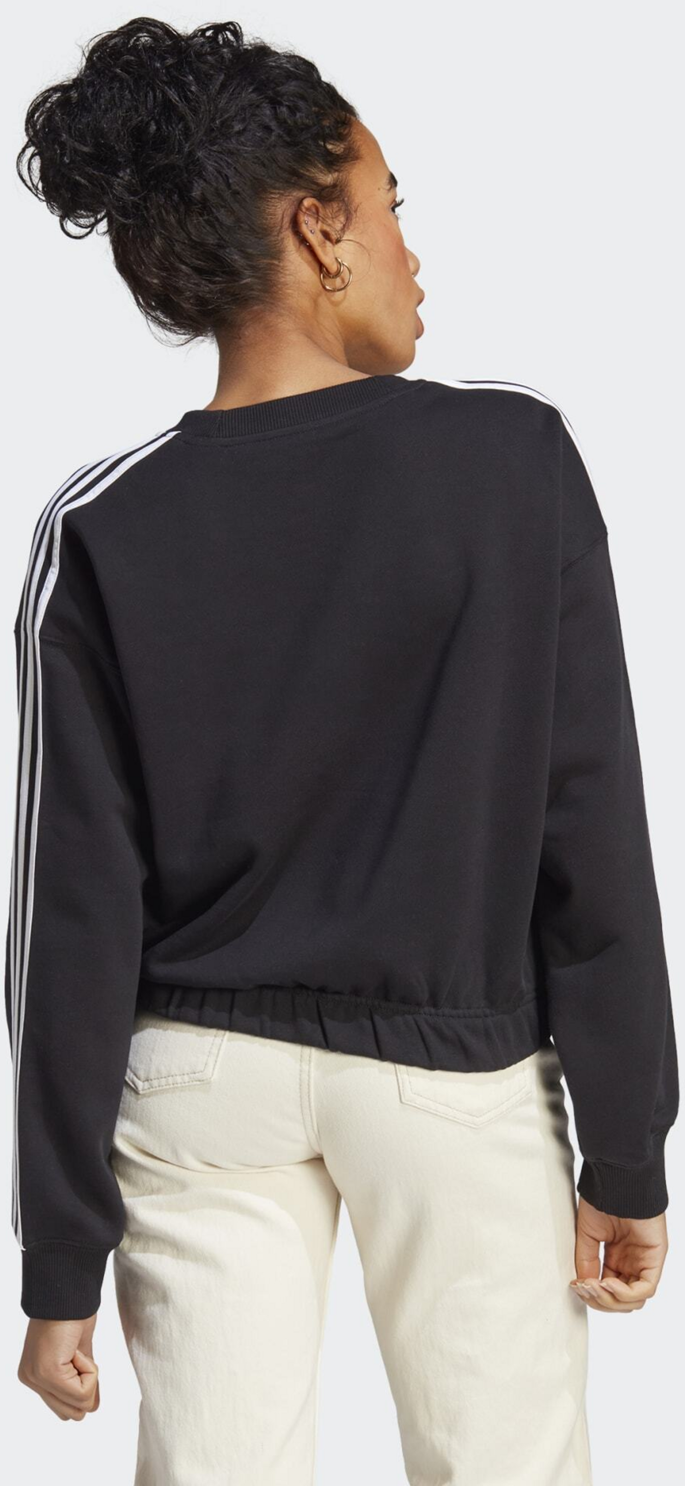 ADIDAS, Adidas Essentials 3-stripes Crop Sweatshirt