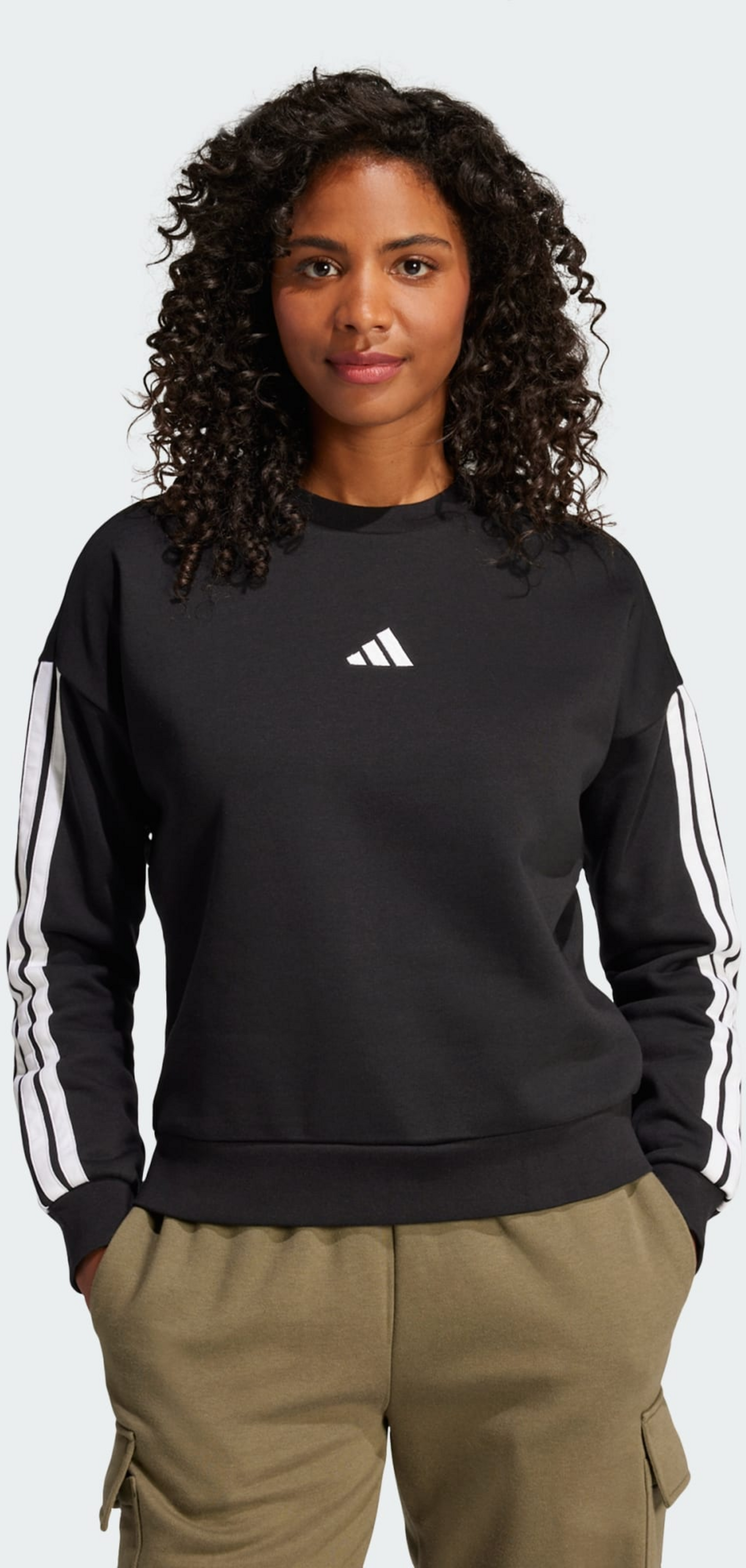 ADIDAS, Adidas Essentials 3-stripes Fleece Sweatshirt