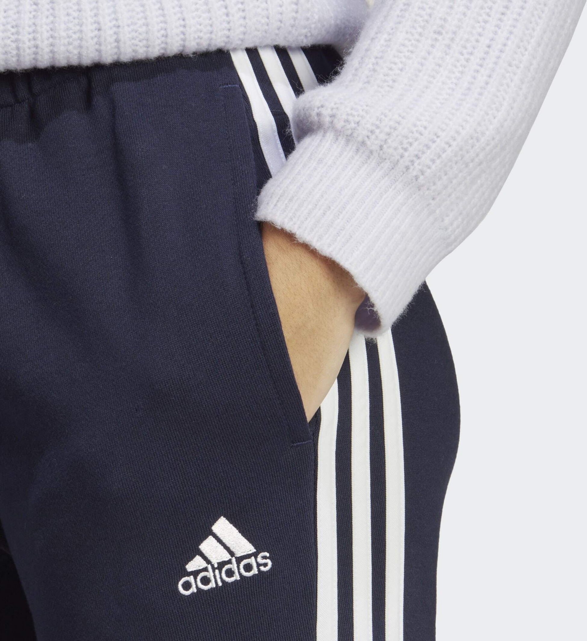 ADIDAS, Adidas Essentials 3-stripes French Terry Cuffed Pants