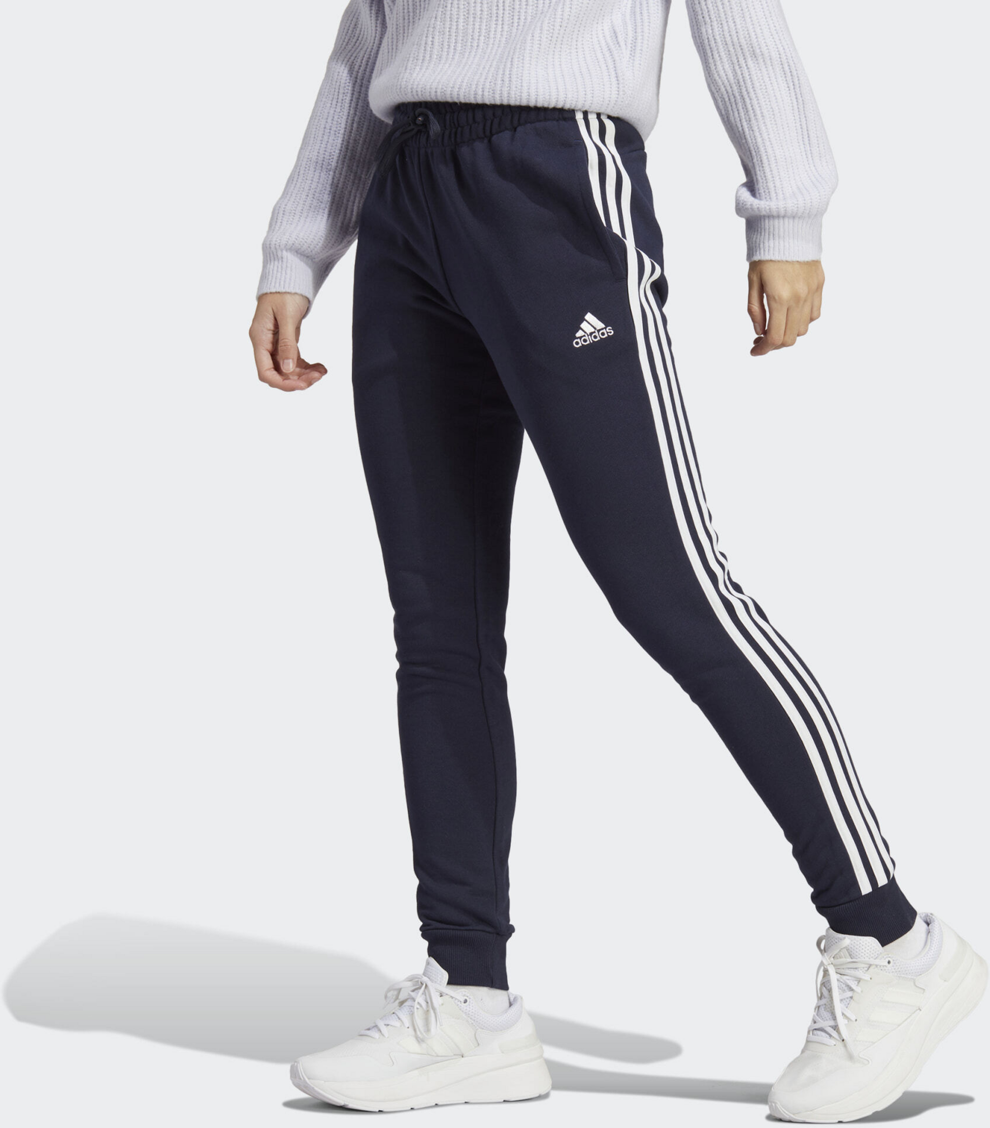 ADIDAS, Adidas Essentials 3-stripes French Terry Cuffed Pants