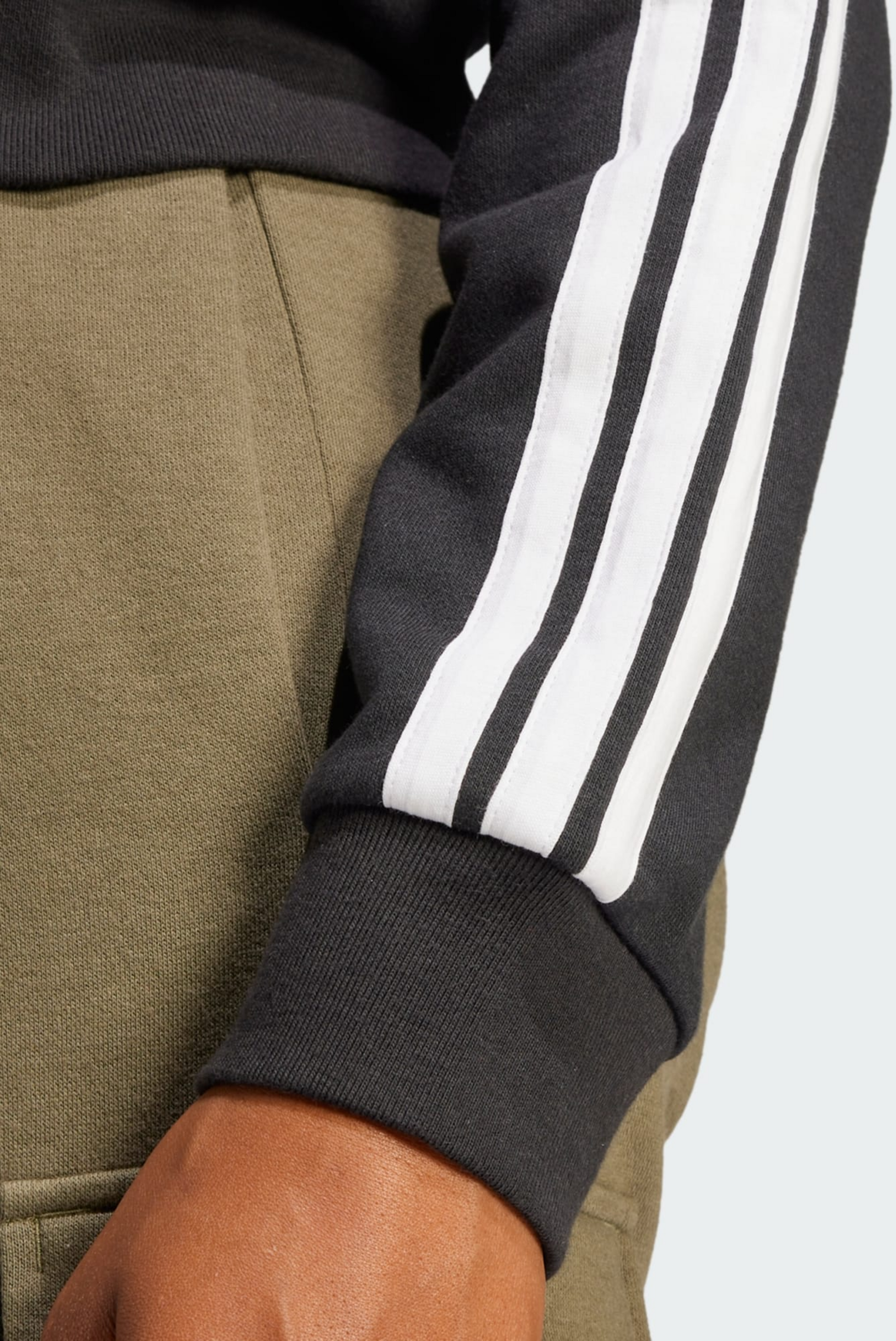 ADIDAS, Adidas Essentials 3-stripes French Terry Full-zip Hoodie