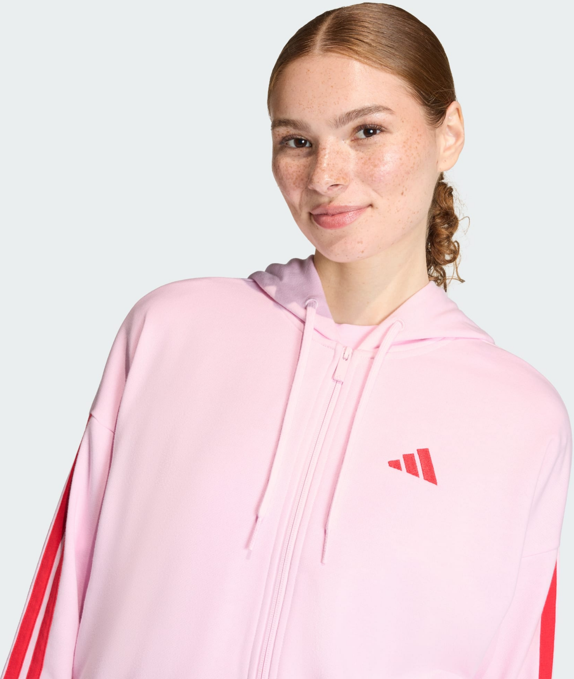 ADIDAS, Adidas Essentials 3-stripes French Terry Full-zip Hoodie