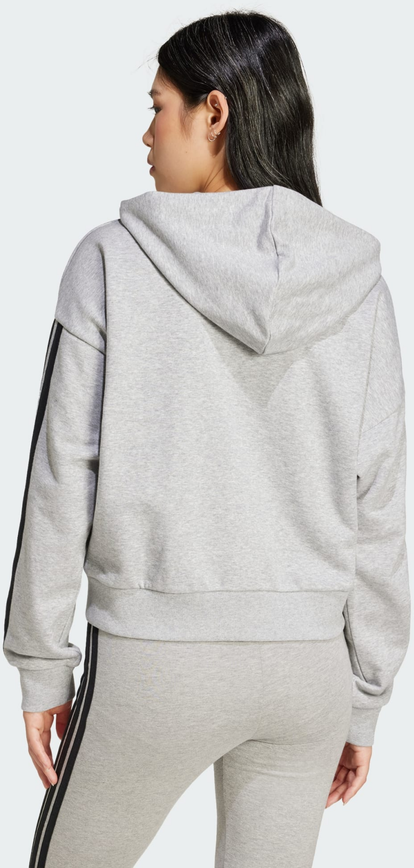 ADIDAS, Adidas Essentials 3-stripes French Terry Full-zip Hoodie