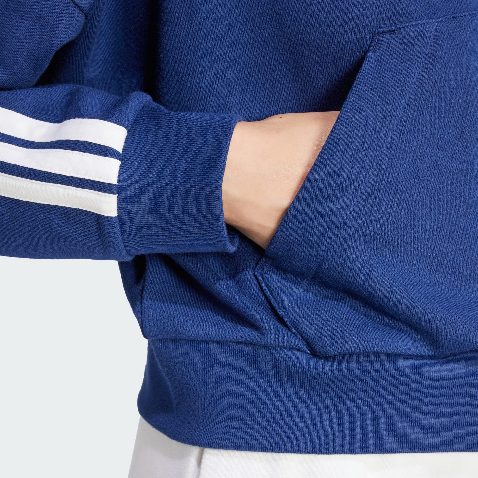 ADIDAS, Adidas Essentials 3-stripes French Terry Quarter-zip Hoodie