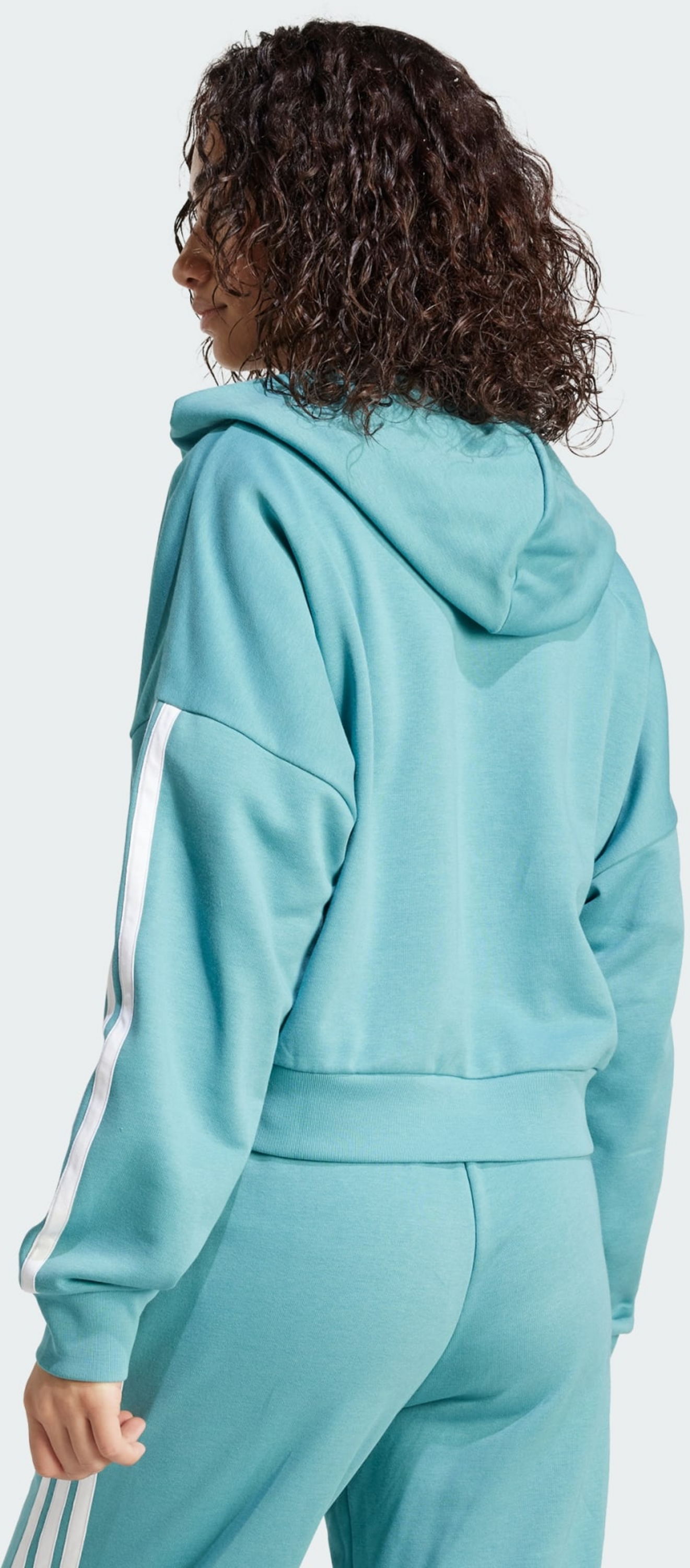 ADIDAS, Adidas Essentials 3-stripes French Terry Quarter-zip Hoodie