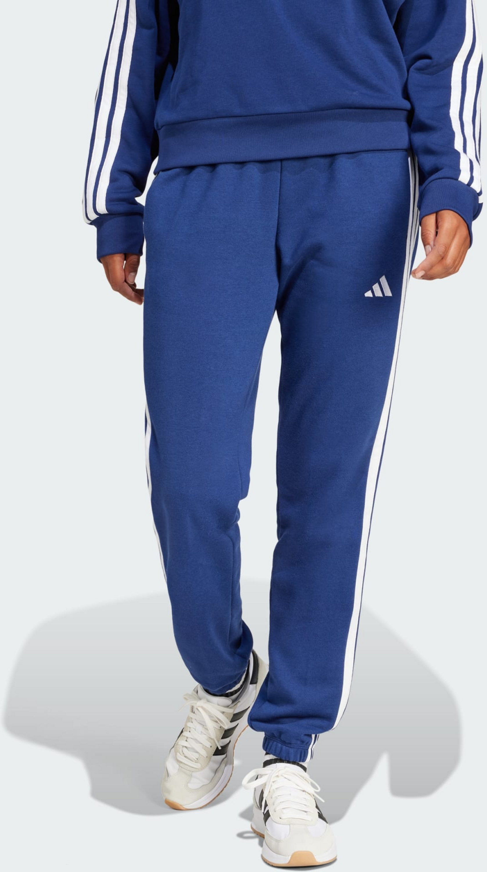 ADIDAS, Adidas Essentials 3-stripes French Terry-byxor Med Mudd