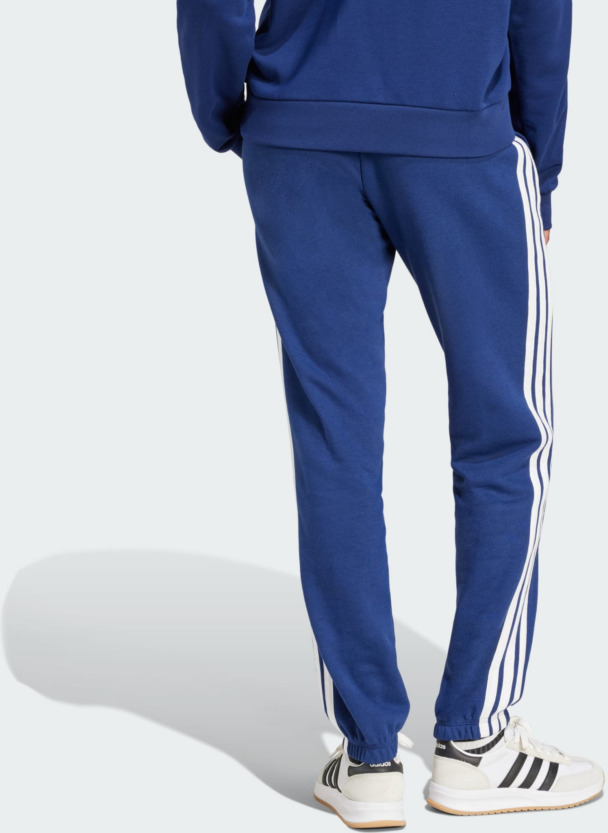 ADIDAS, Adidas Essentials 3-stripes French Terry-byxor Med Mudd