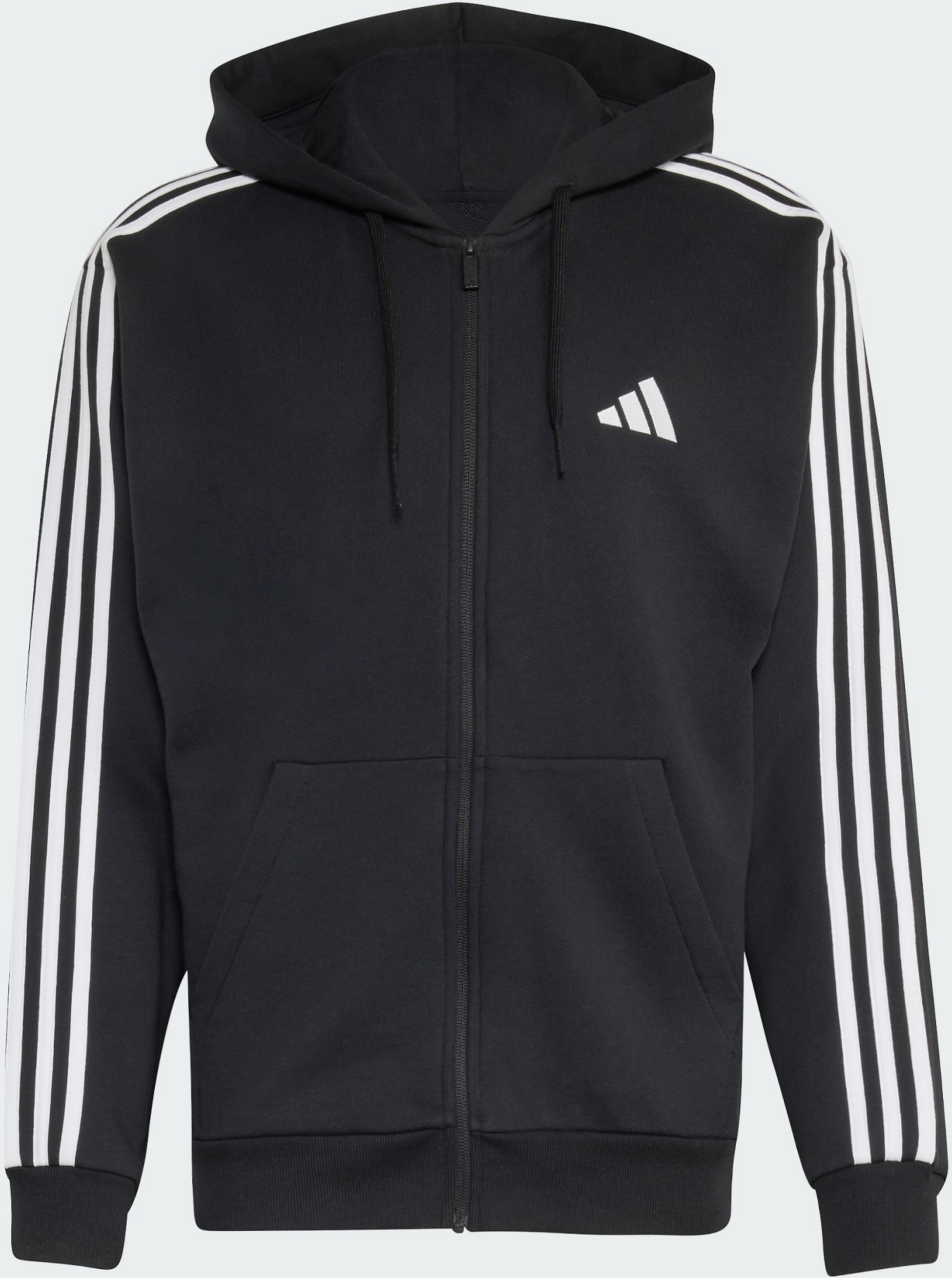 ADIDAS, Adidas Essentials 3-stripes Huvtr&ouml;ja Med Hel Dragkedja I Sweatshirttyg