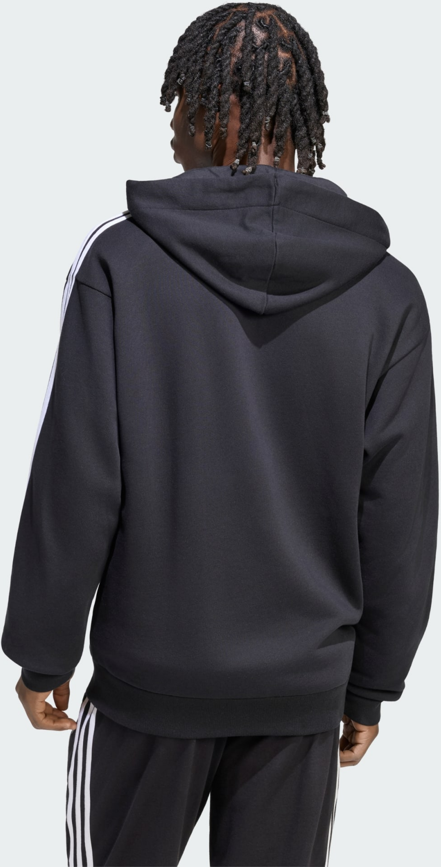 ADIDAS, Adidas Essentials 3-stripes Huvtr&ouml;ja Med Hel Dragkedja I Sweatshirttyg