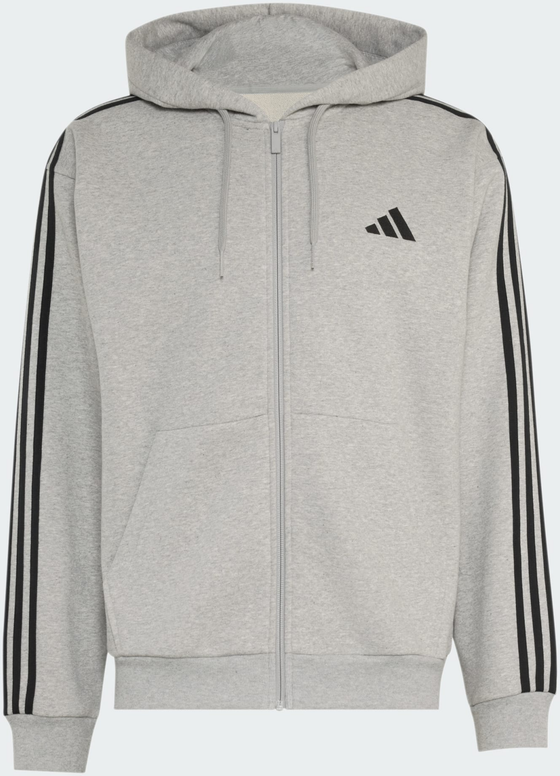 ADIDAS, Adidas Essentials 3-stripes Huvtr&ouml;ja Med Hel Dragkedja I Sweatshirttyg
