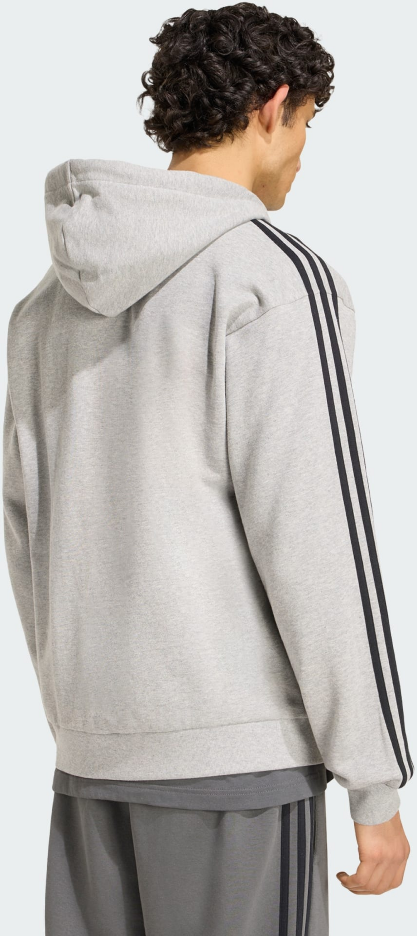 ADIDAS, Adidas Essentials 3-stripes Huvtr&ouml;ja Med Hel Dragkedja I Sweatshirttyg