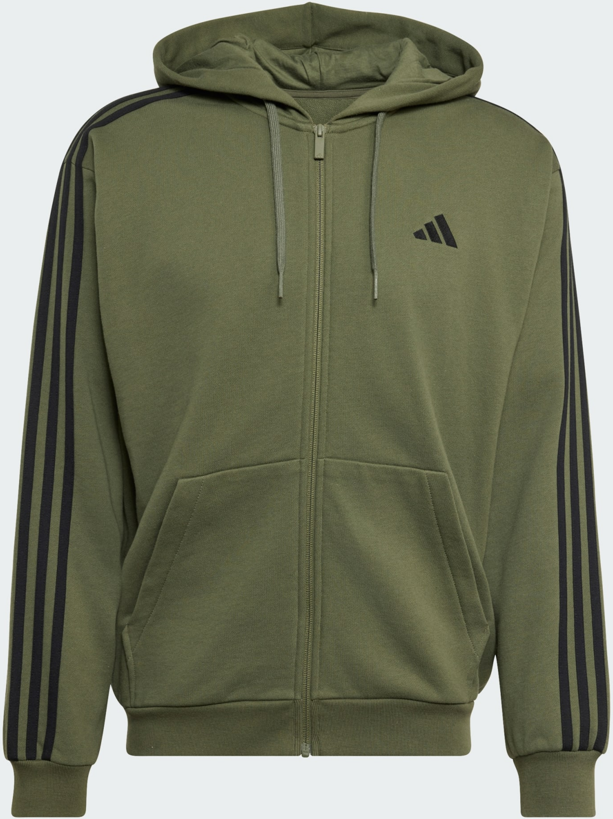 ADIDAS, Adidas Essentials 3-stripes Huvtr&ouml;ja Med Hel Dragkedja I Sweatshirttyg
