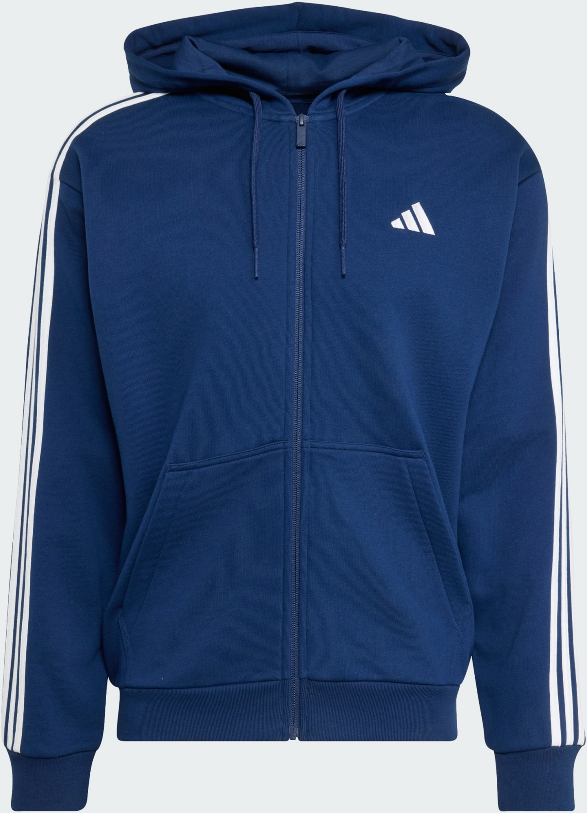 ADIDAS, Adidas Essentials 3-stripes Huvtr&ouml;ja Med Hel Dragkedja I Sweatshirttyg