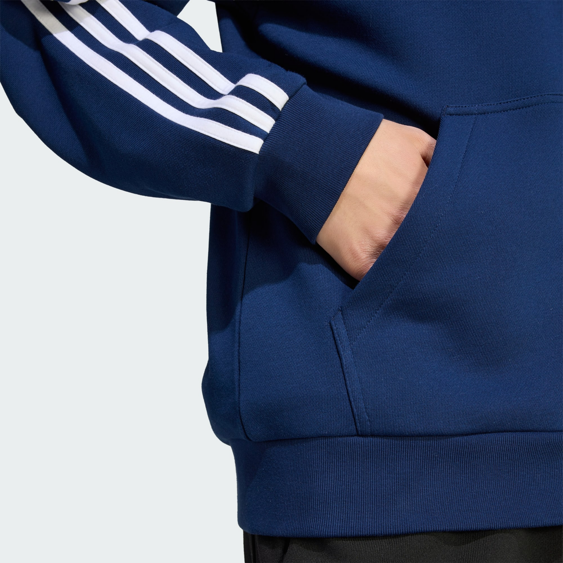 ADIDAS, Adidas Essentials 3-stripes Huvtr&ouml;ja Med Hel Dragkedja I Sweatshirttyg