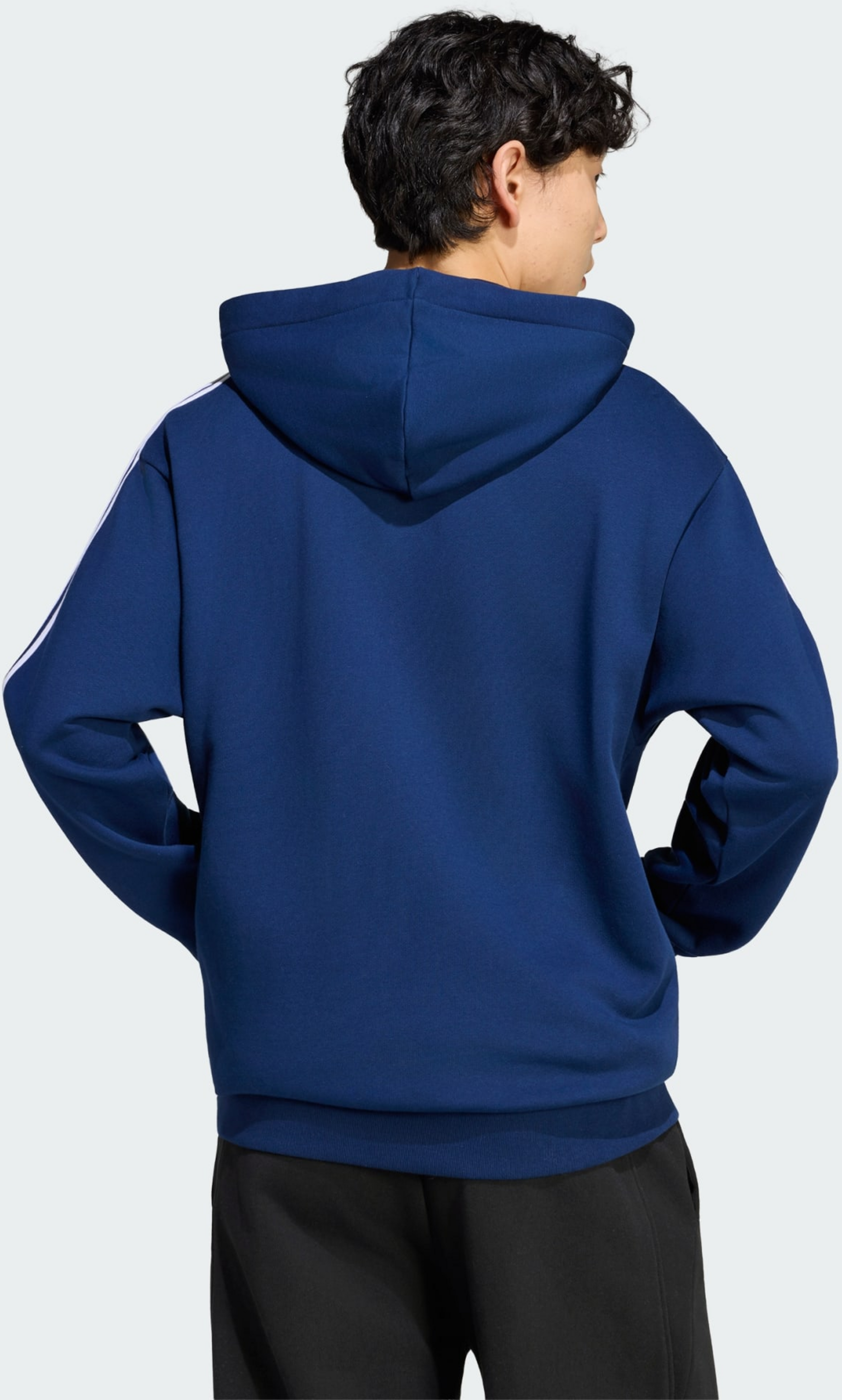 ADIDAS, Adidas Essentials 3-stripes Huvtr&ouml;ja Med Hel Dragkedja I Sweatshirttyg