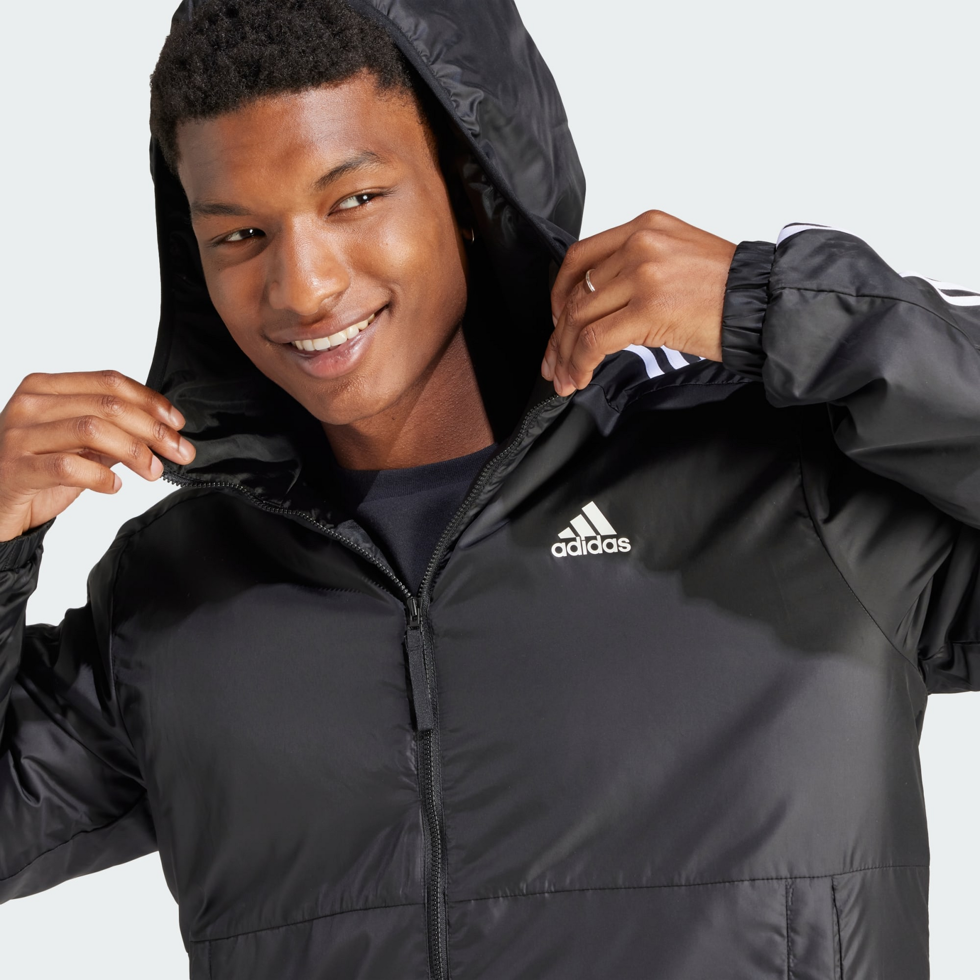 ADIDAS, Adidas Essentials 3-stripes Insulated Hooded Jacka